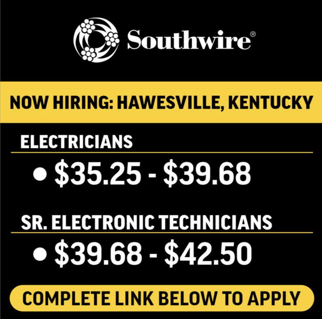 Southwire Facebook ad: Electrician - Sr. Electronic Technician