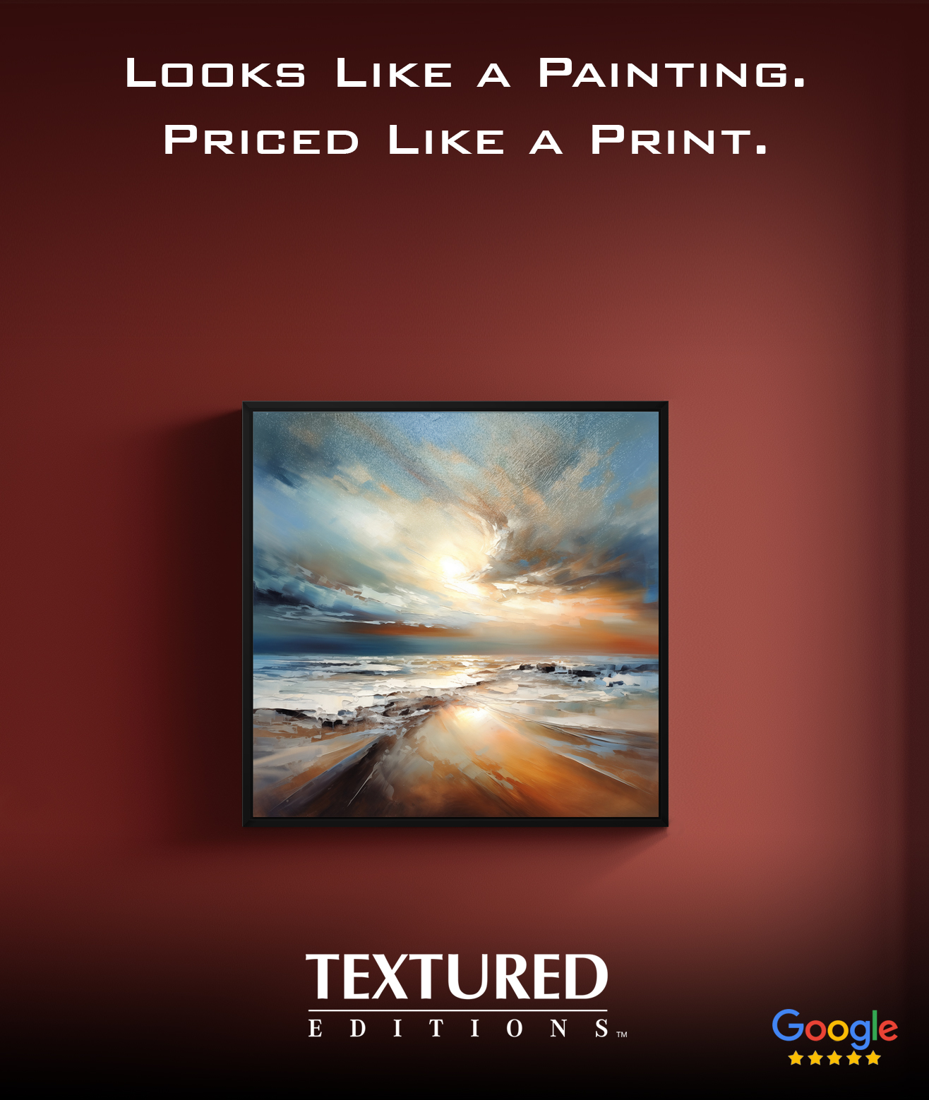 A1 Fine Art Facebook ad: Shop Textured Editions