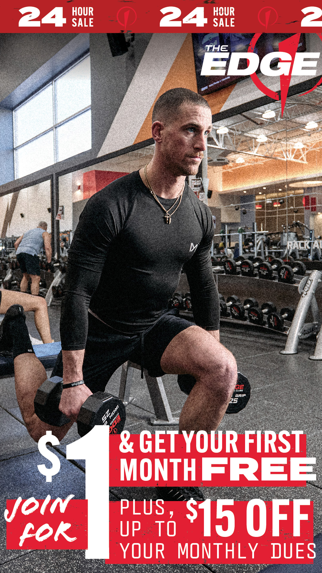 The Edge Fitness Clubs Facebook ad