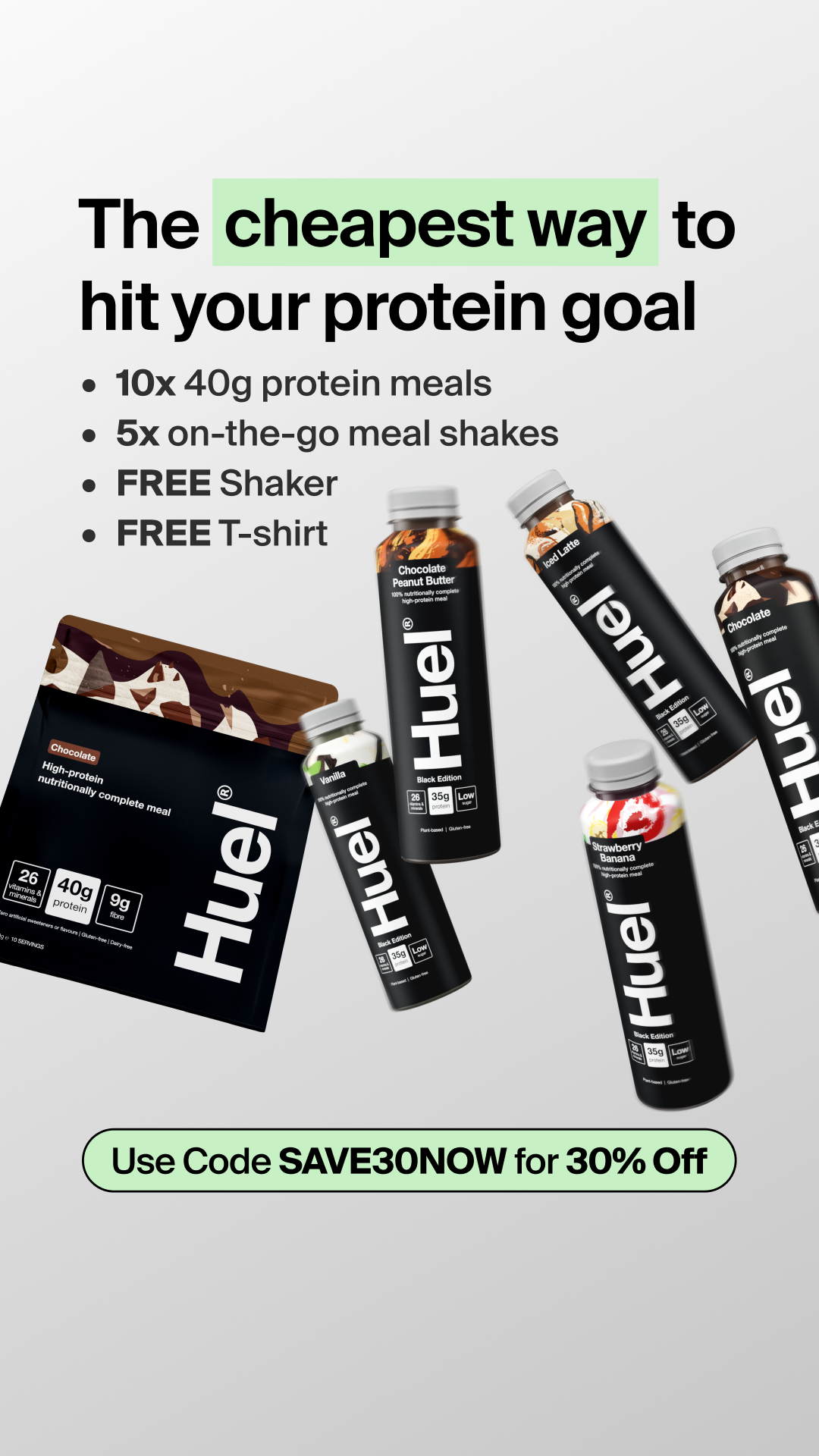 Huel Facebook ad
