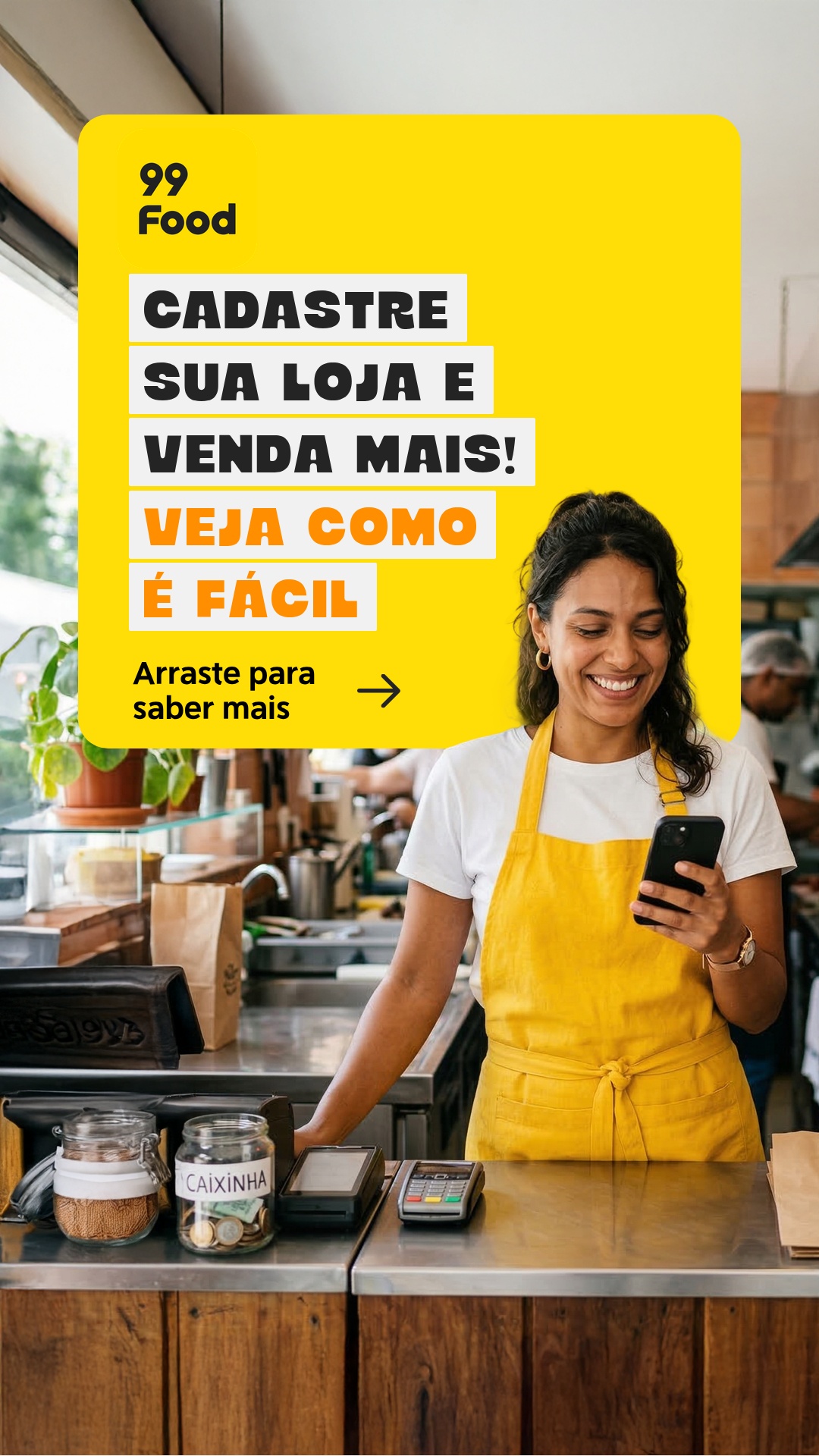 Vou de 99 Facebook ad: Quer alcançar mais clientes?