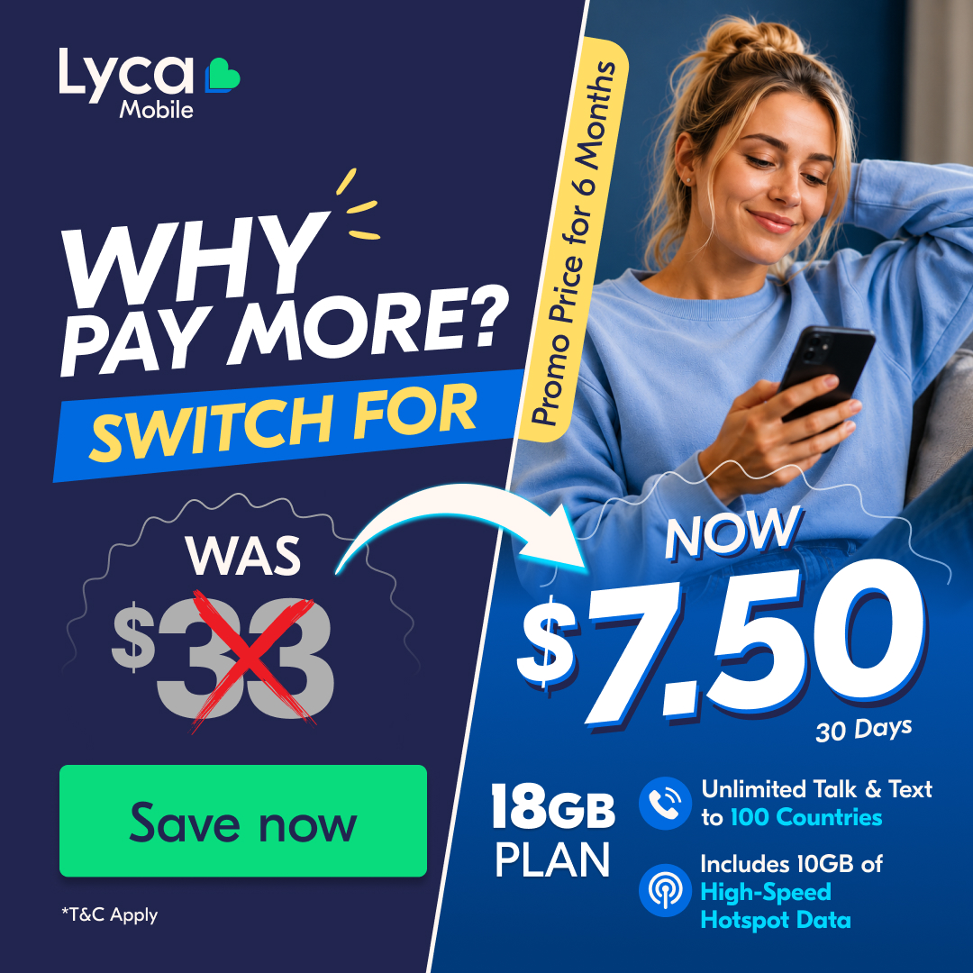 Lycamobile USA Facebook ad