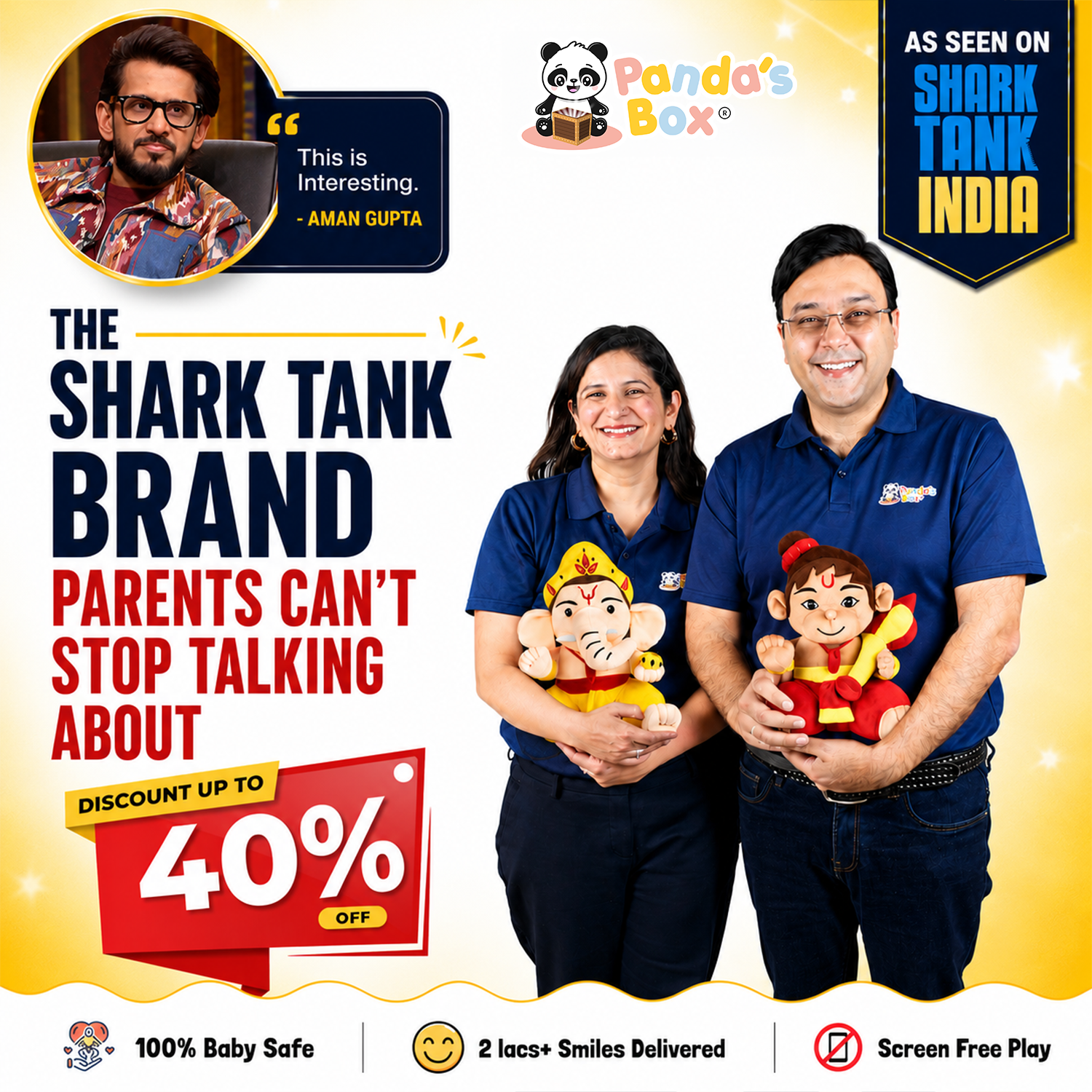 Panda’s Box Tales Facebook ad: Get Up to 40% Off & Unlock Exciting Deals Sitewide!
