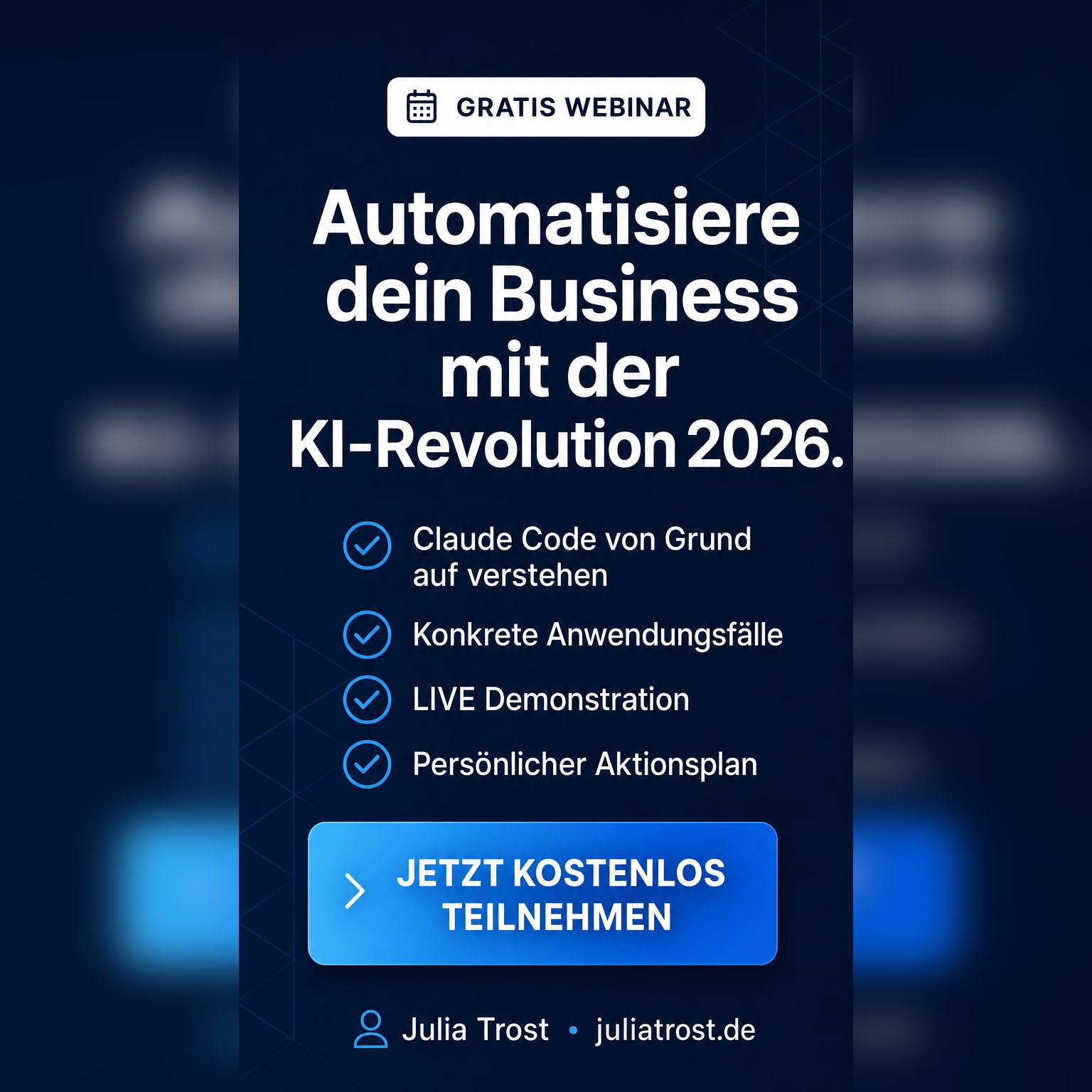 Julia Trost - Online Unternehmensaufbau Facebook ad