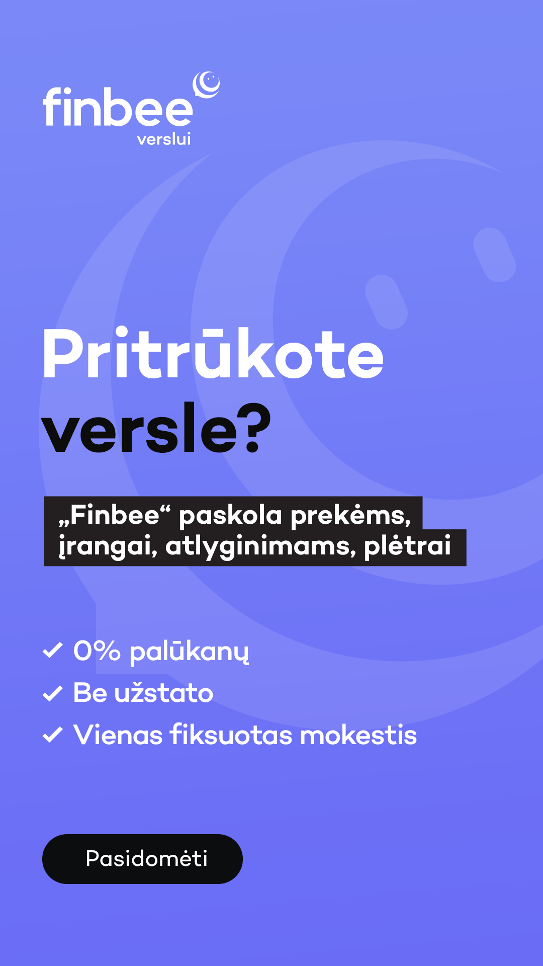 Finbee Verslui Facebook ad