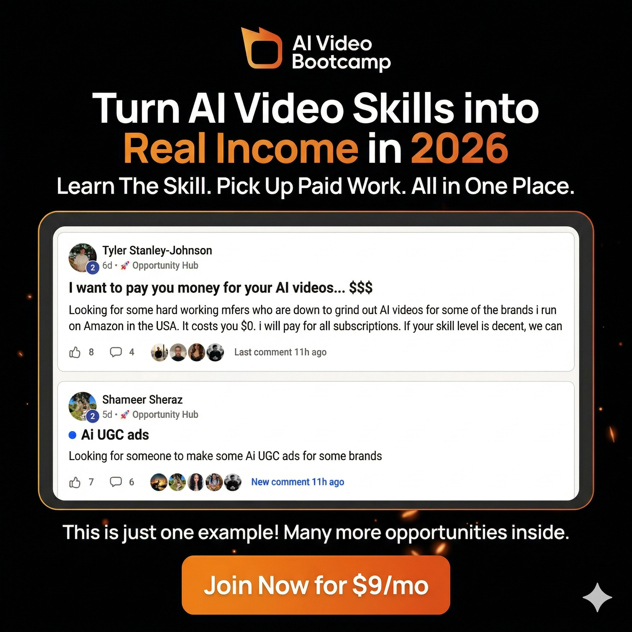 AI Video Bootcamp Facebook ad