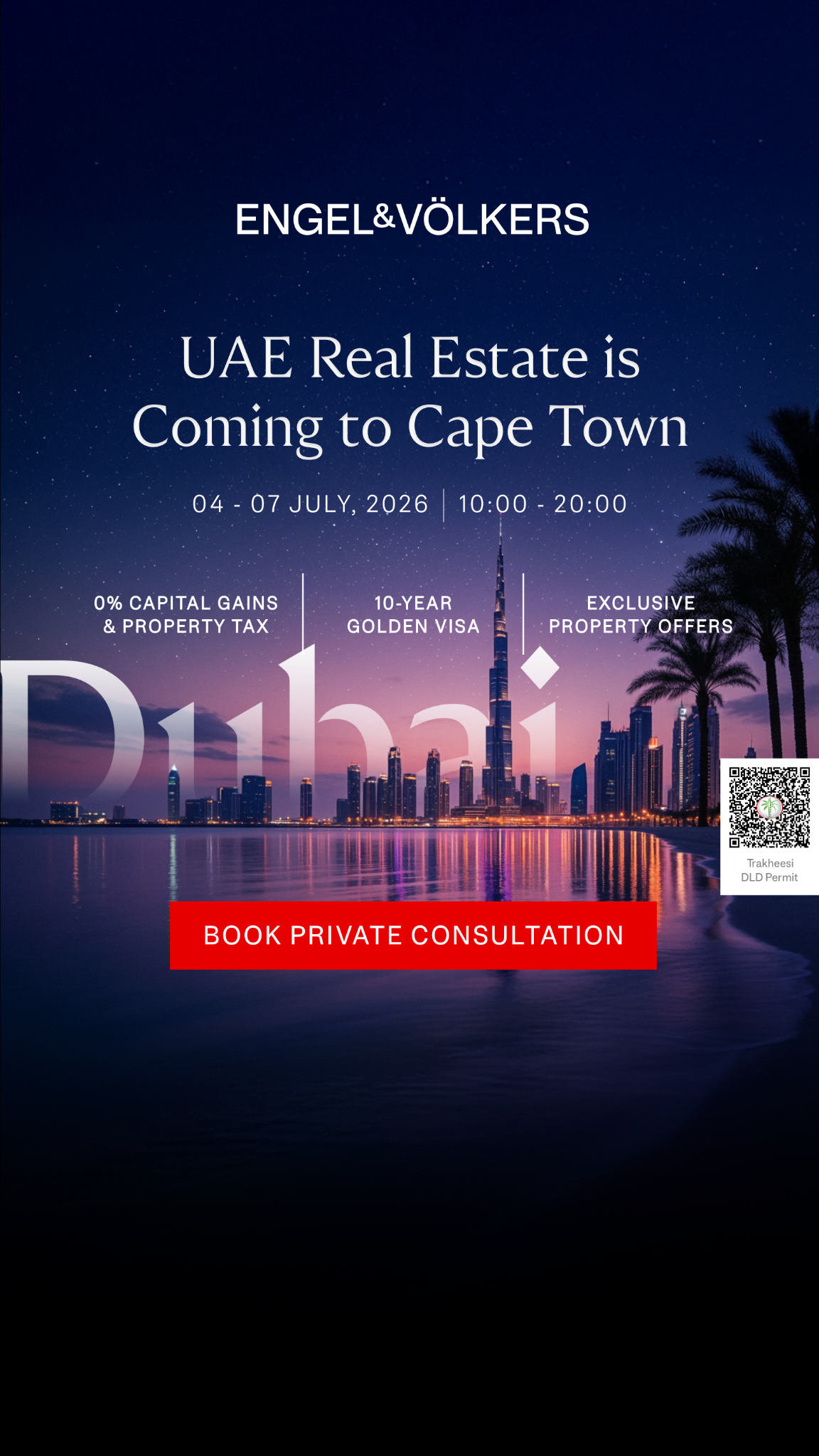 Engel & Völkers Dubai Facebook ad from Jun 16, 2026