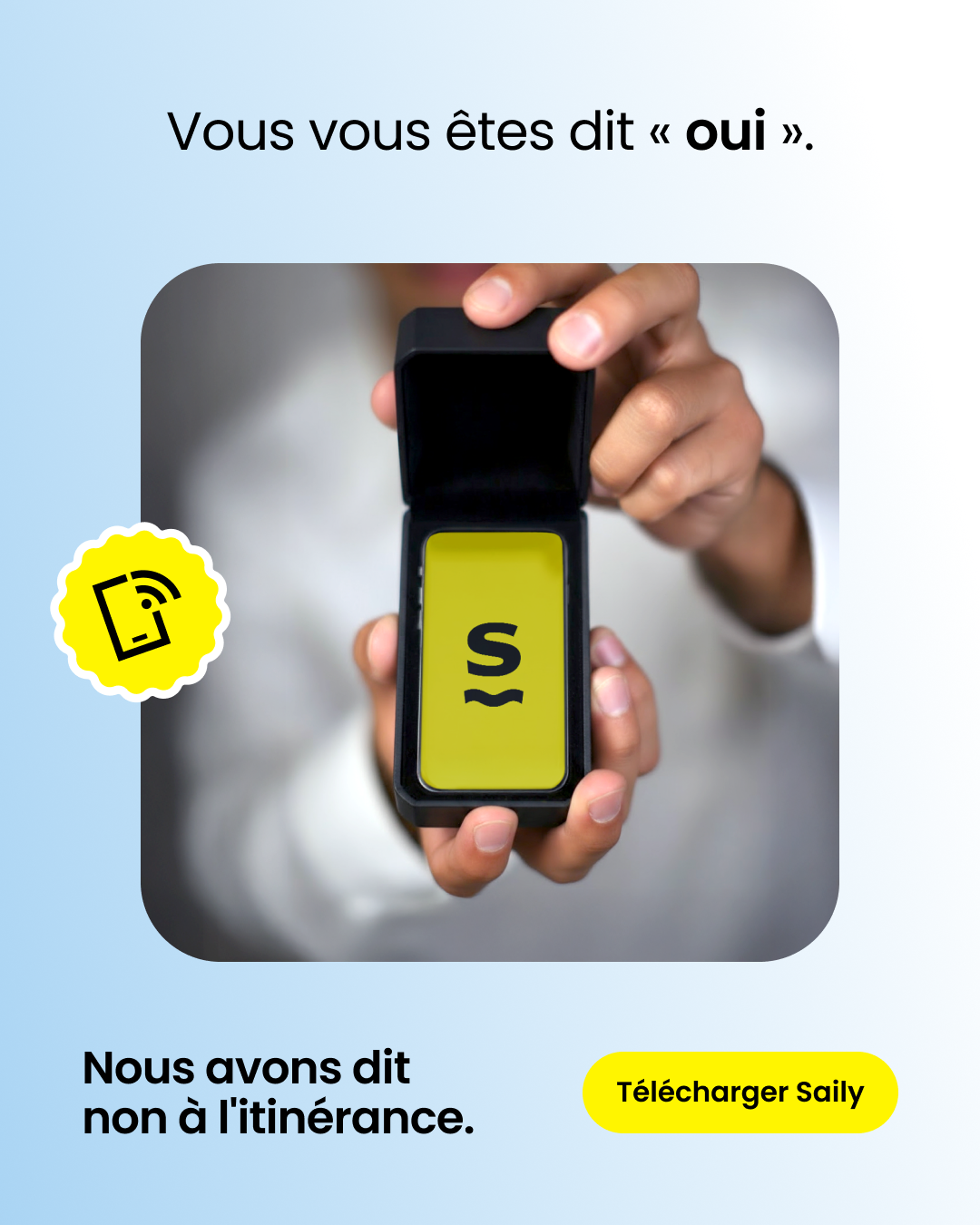 Saily Facebook ad