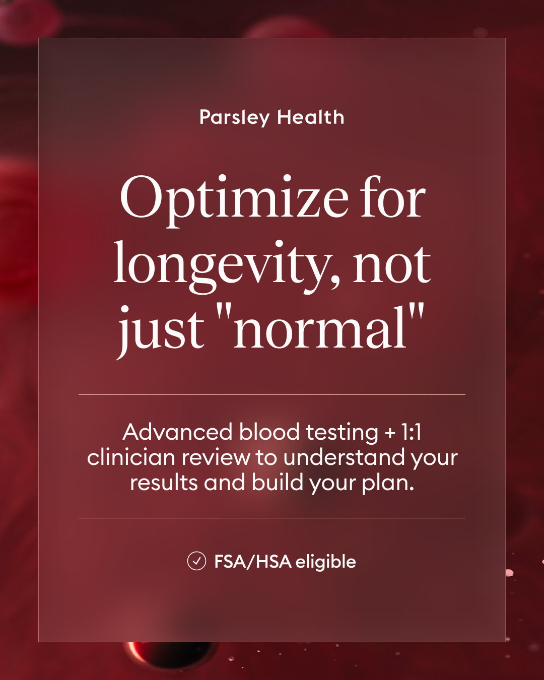 Parsley Health - Root Cause Medicine Facebook ad