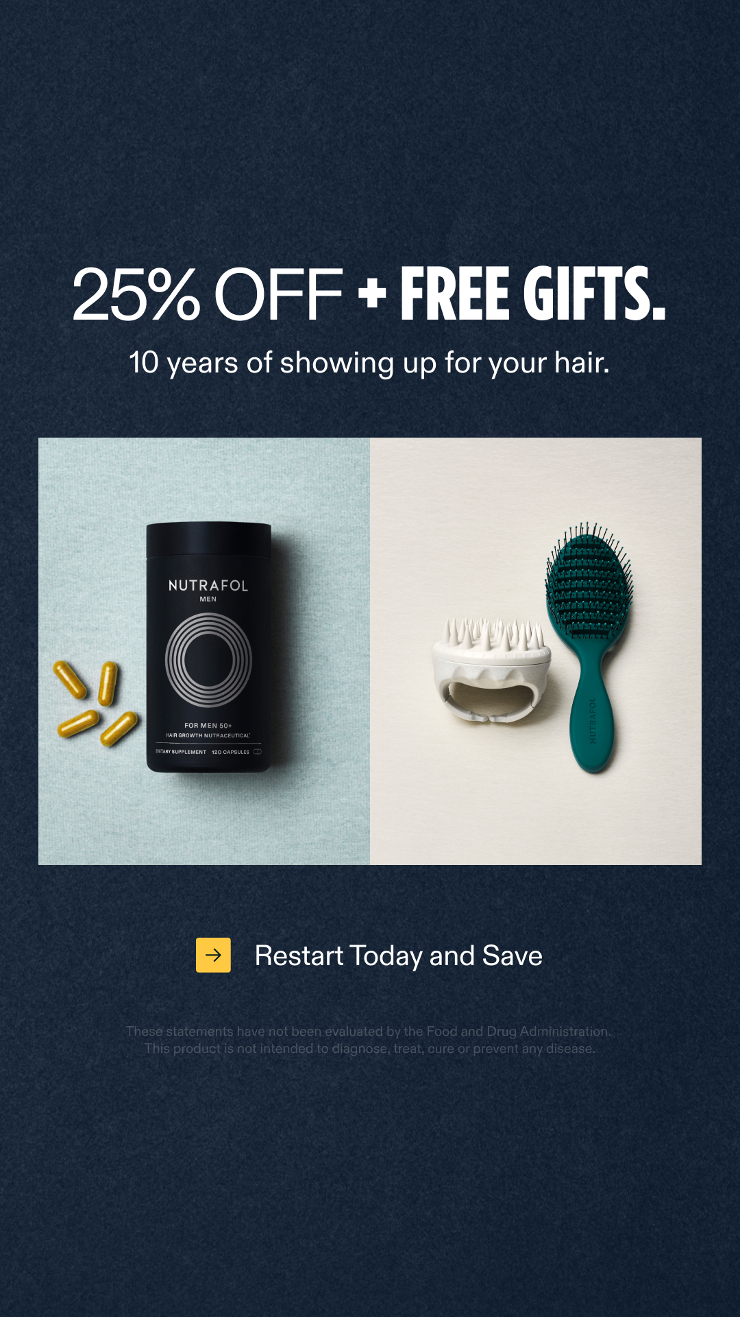 Nutrafol Men Facebook ad