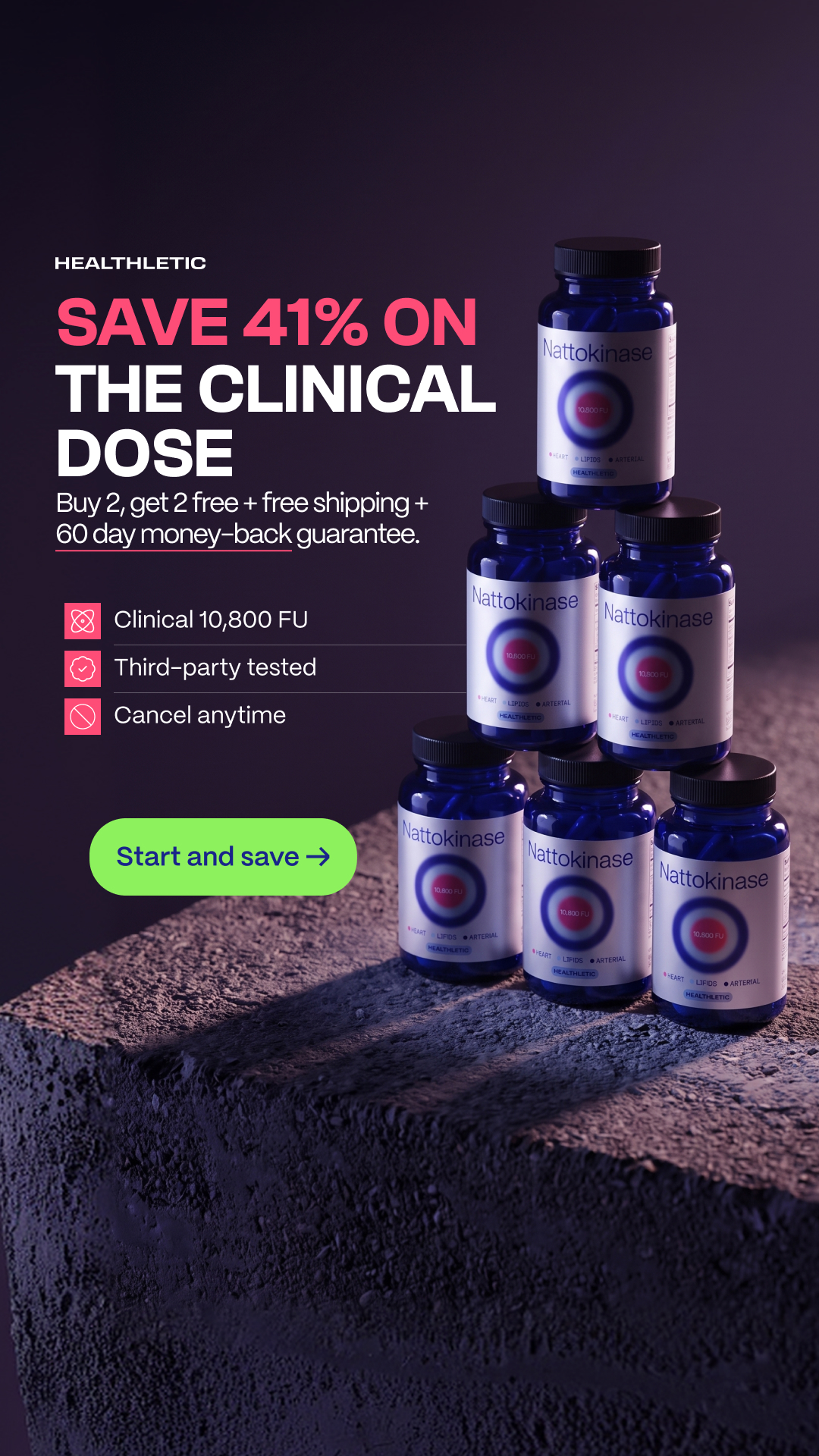 Healthletic Facebook ad