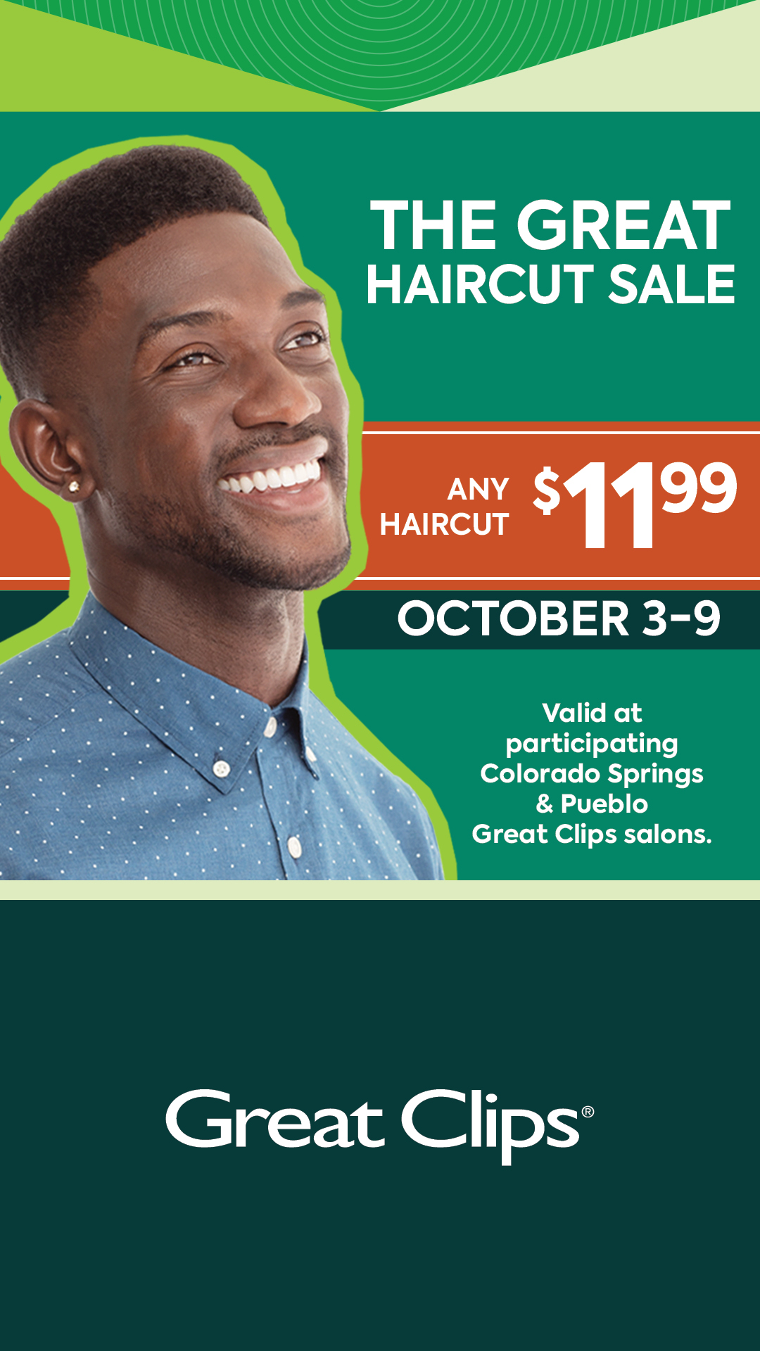 Great Clips Facebook ad: Great hair. Great Price.