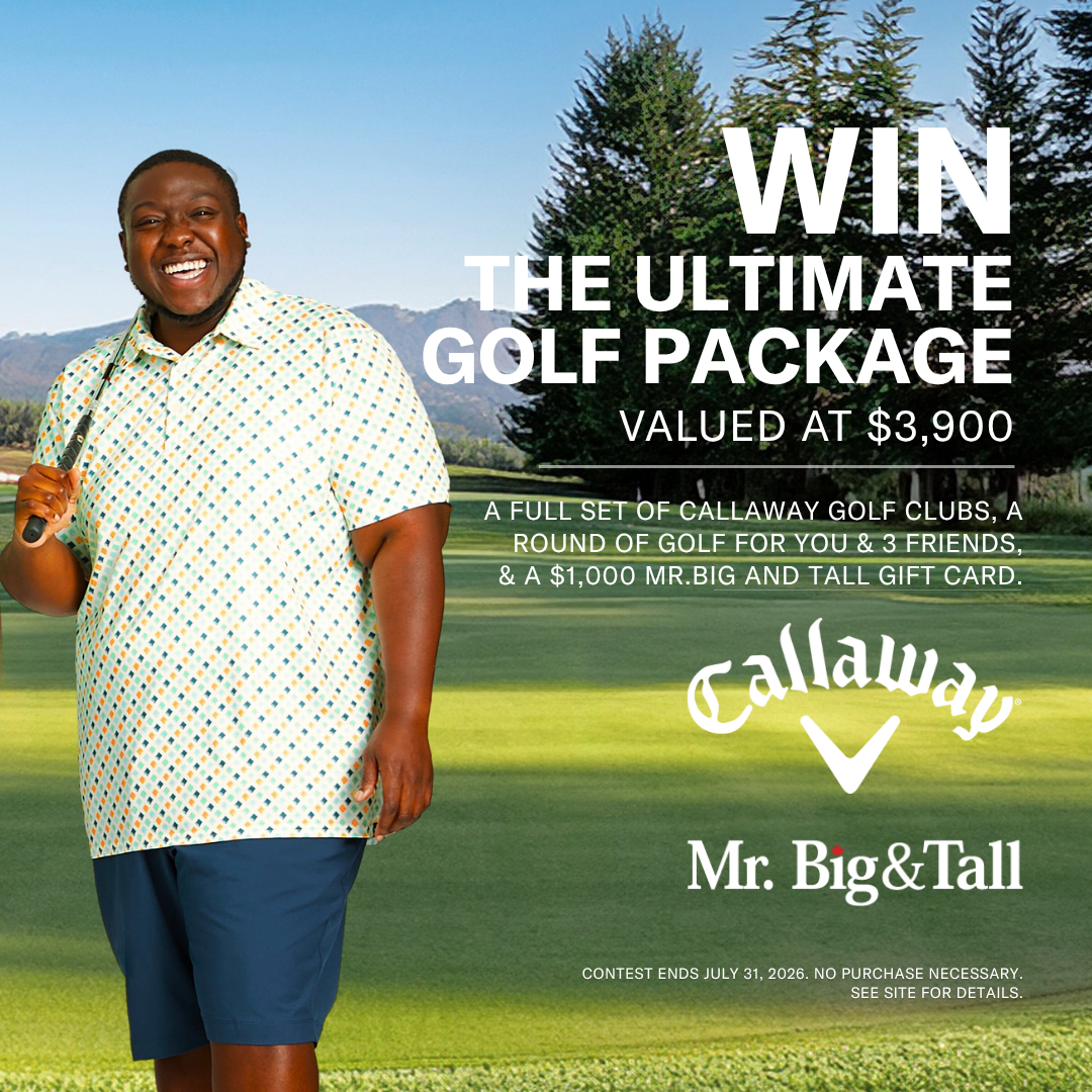 Mr. Big and Tall Facebook ad: Enter now to WIN BIG!