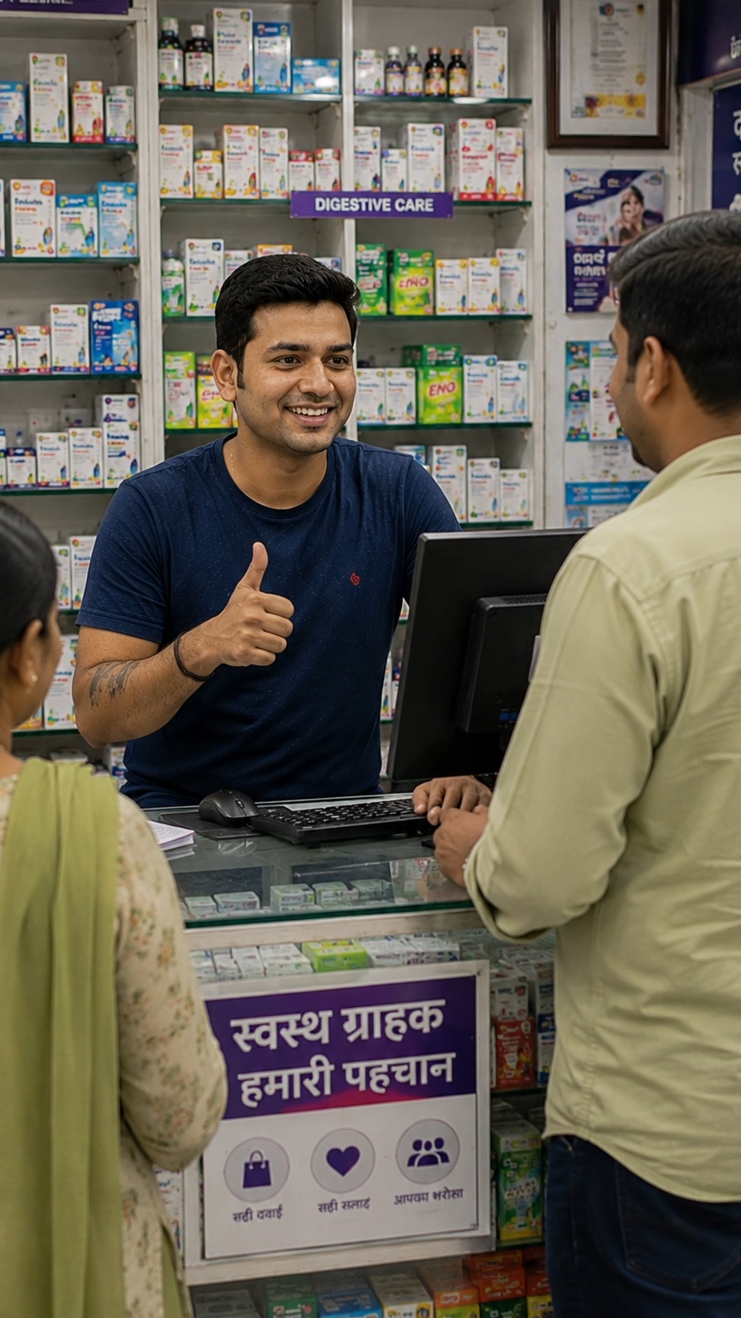 LocalWell - Pharmacy, Medical Shop GST Billing App Facebook ad: LocalWell Changed Saurabh Ji’s Pharmacy
