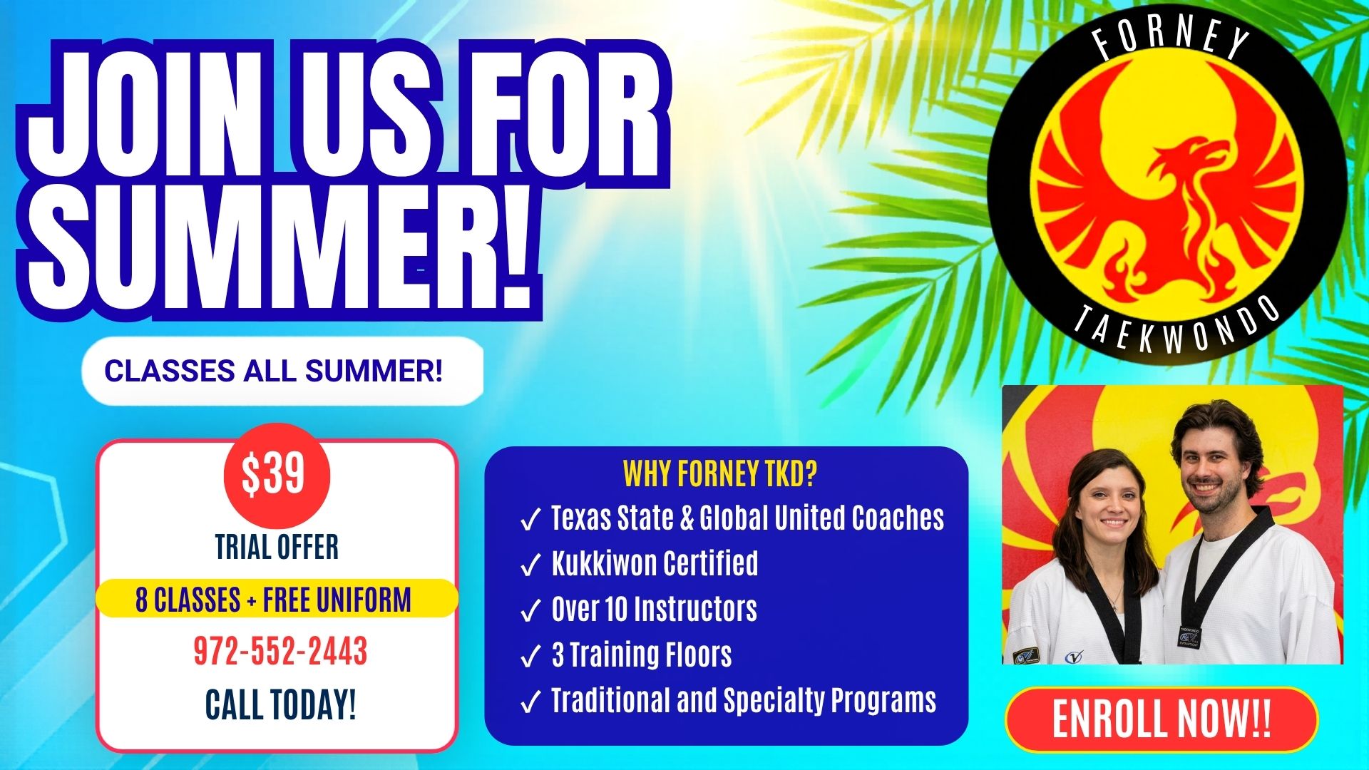 Forney Taekwondo Facebook ad