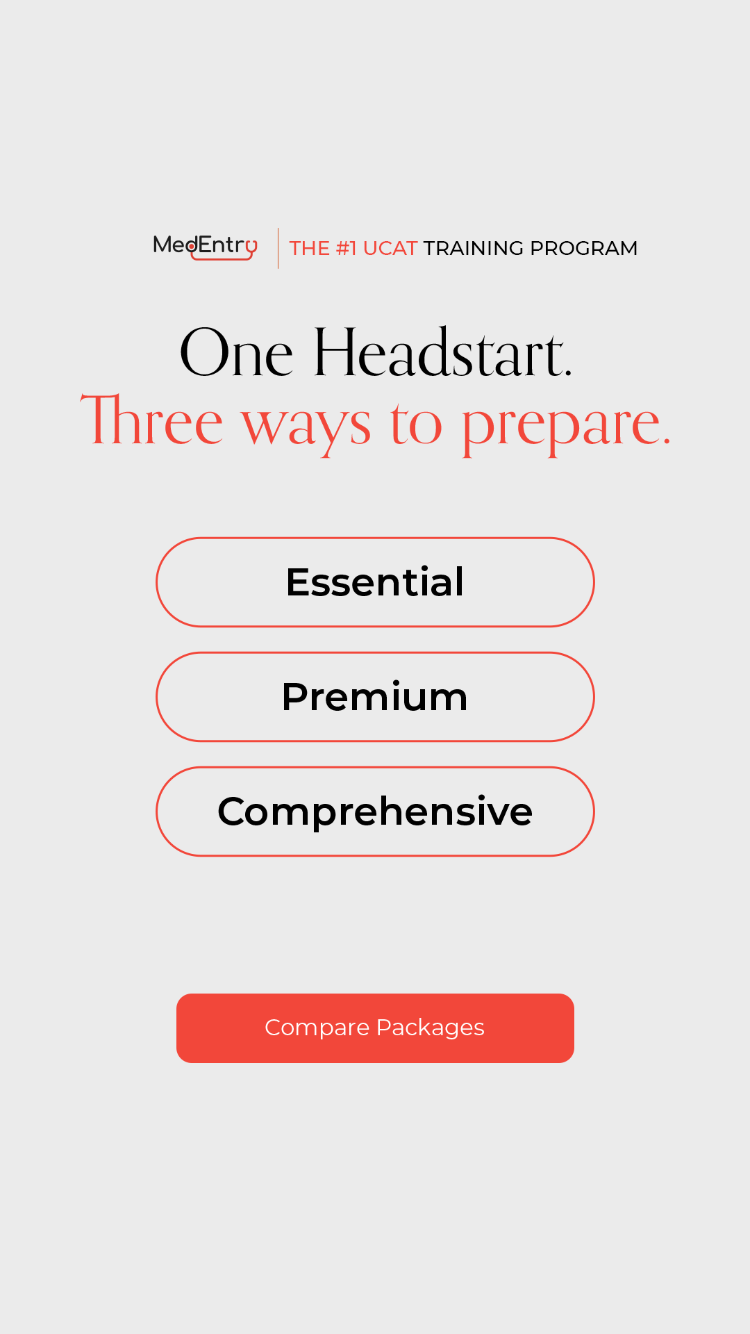 MedEntry Facebook ad: Start UCAT Prep Early