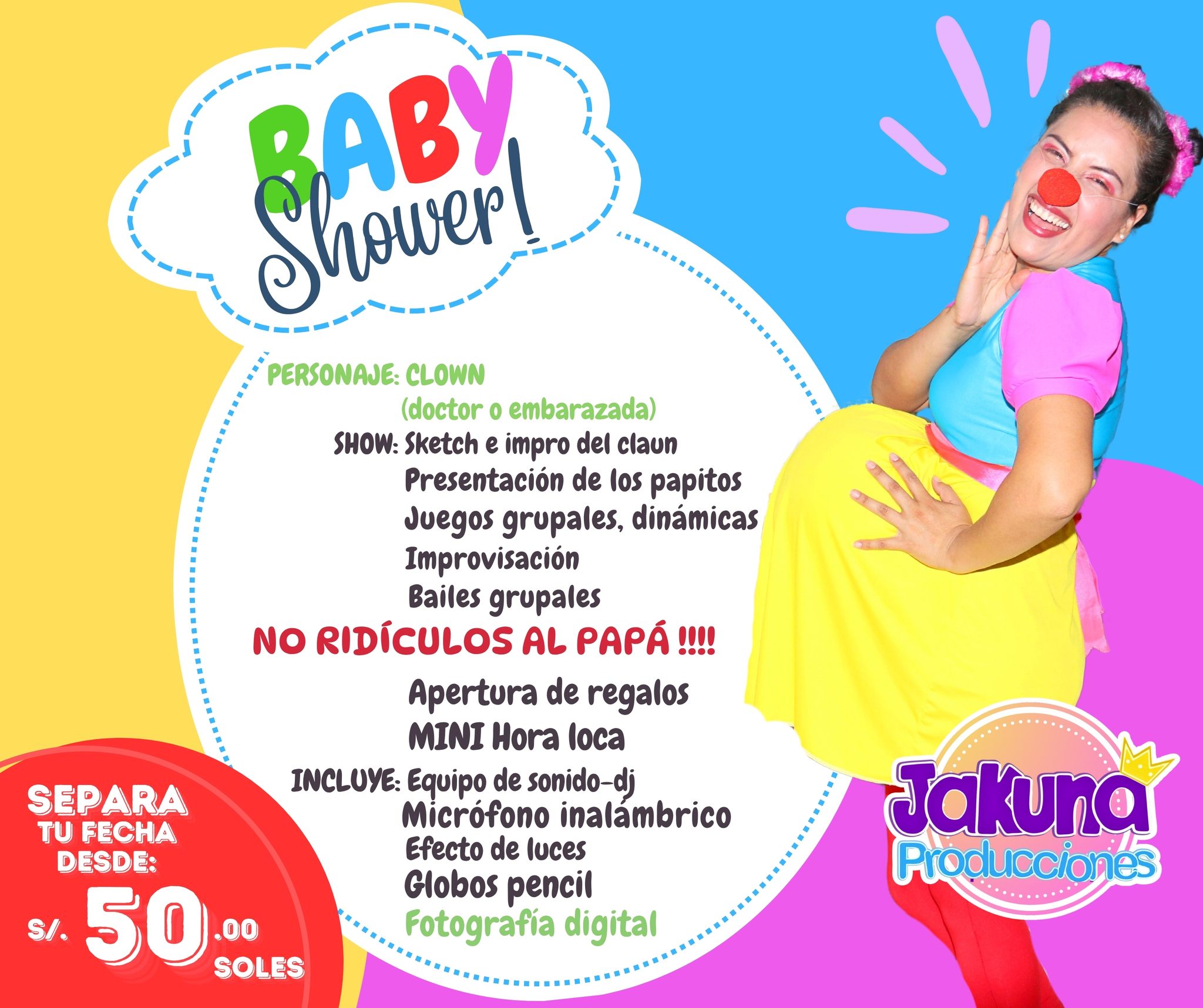 JaKuna Producciones - Shows Infantiles y Baby shower Facebook ad: 𝐁𝐀𝐁𝐘 𝐒𝐇𝐎𝐖𝐄𝐑