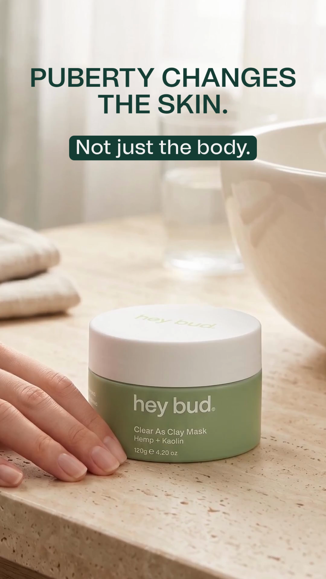Hey Bud Skincare Facebook ad