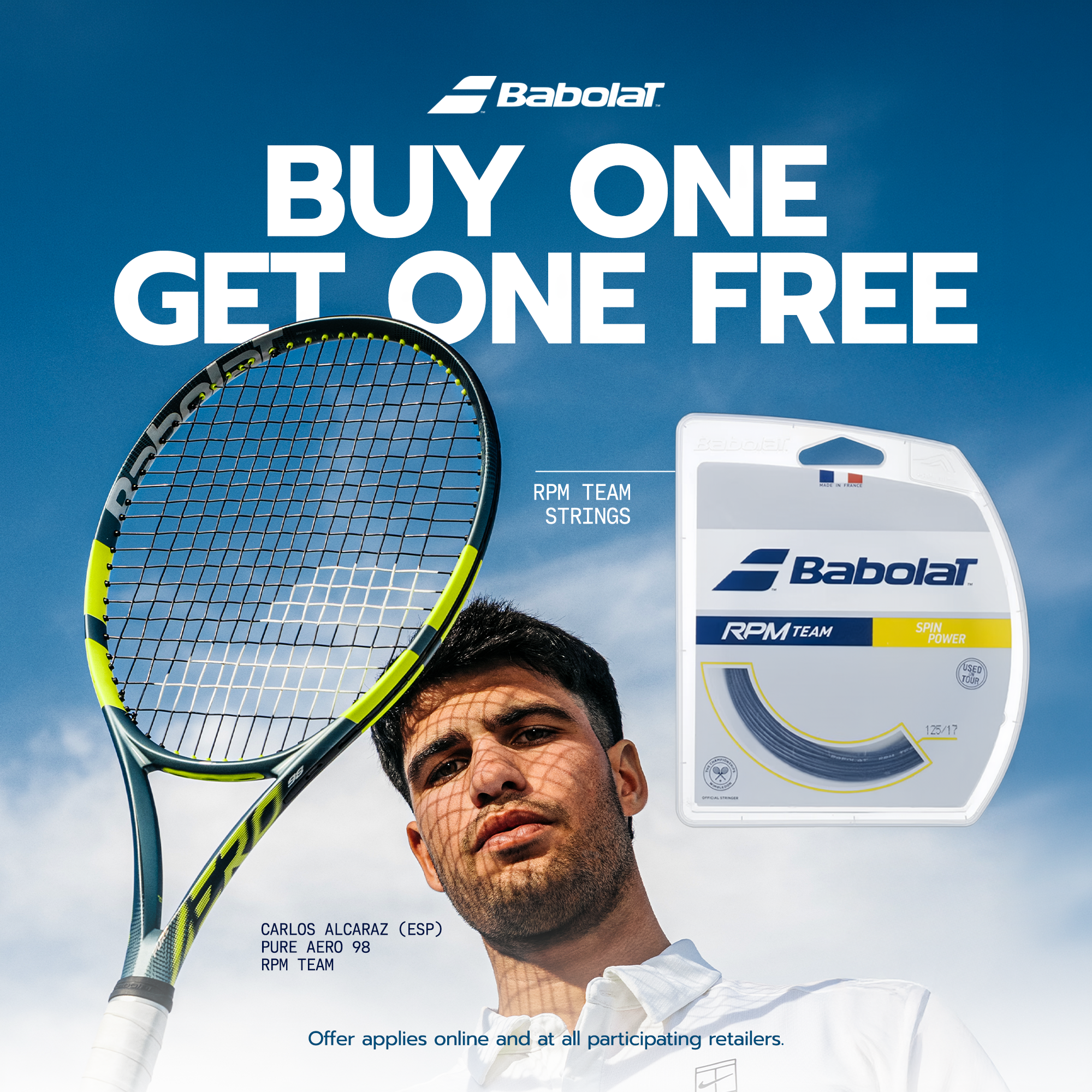 Babolat Facebook ad: Babolat | RPM Team String