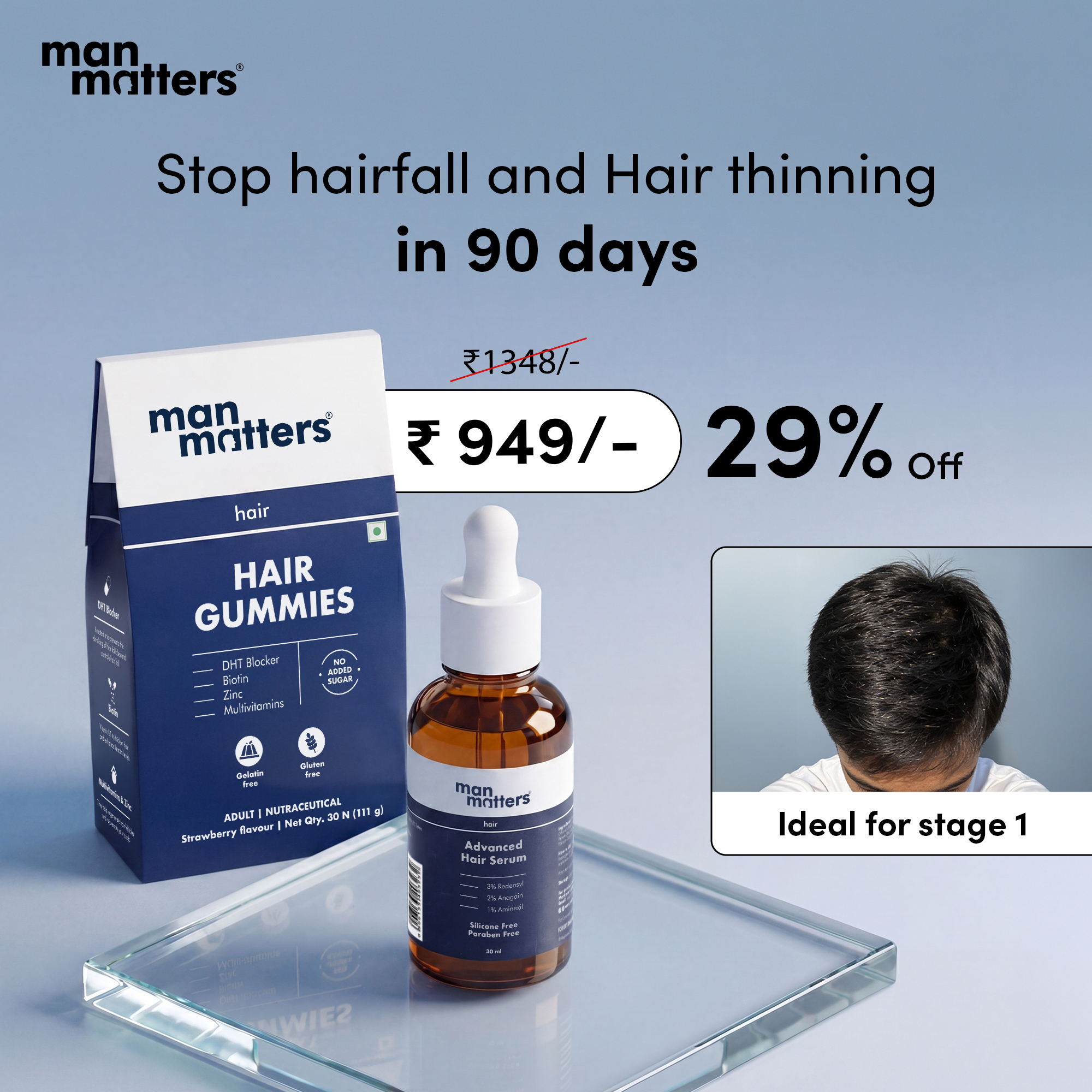Hair Matters by Man Matters Facebook ad