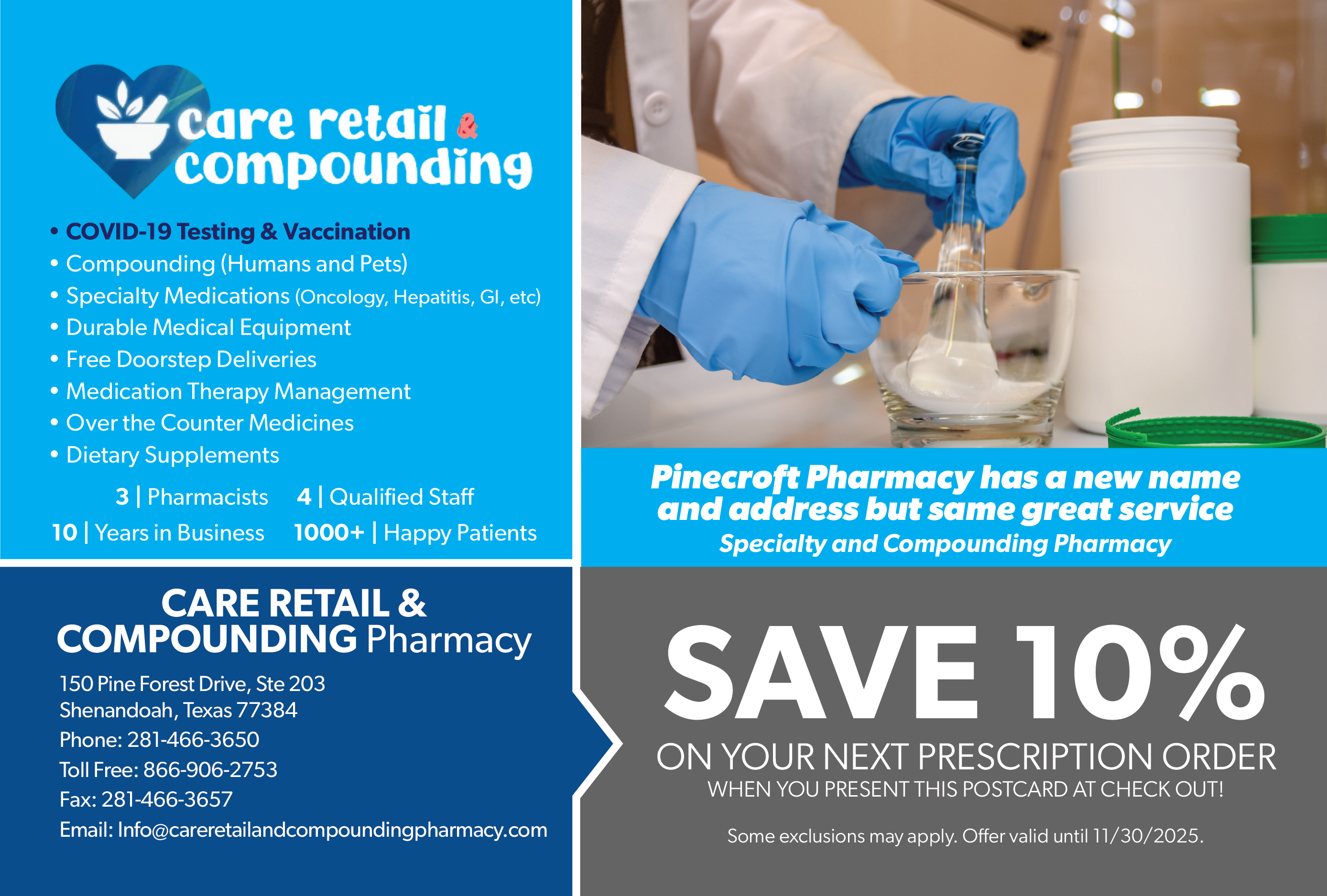 Care Retail and Compounding Pharmacy Facebook ad