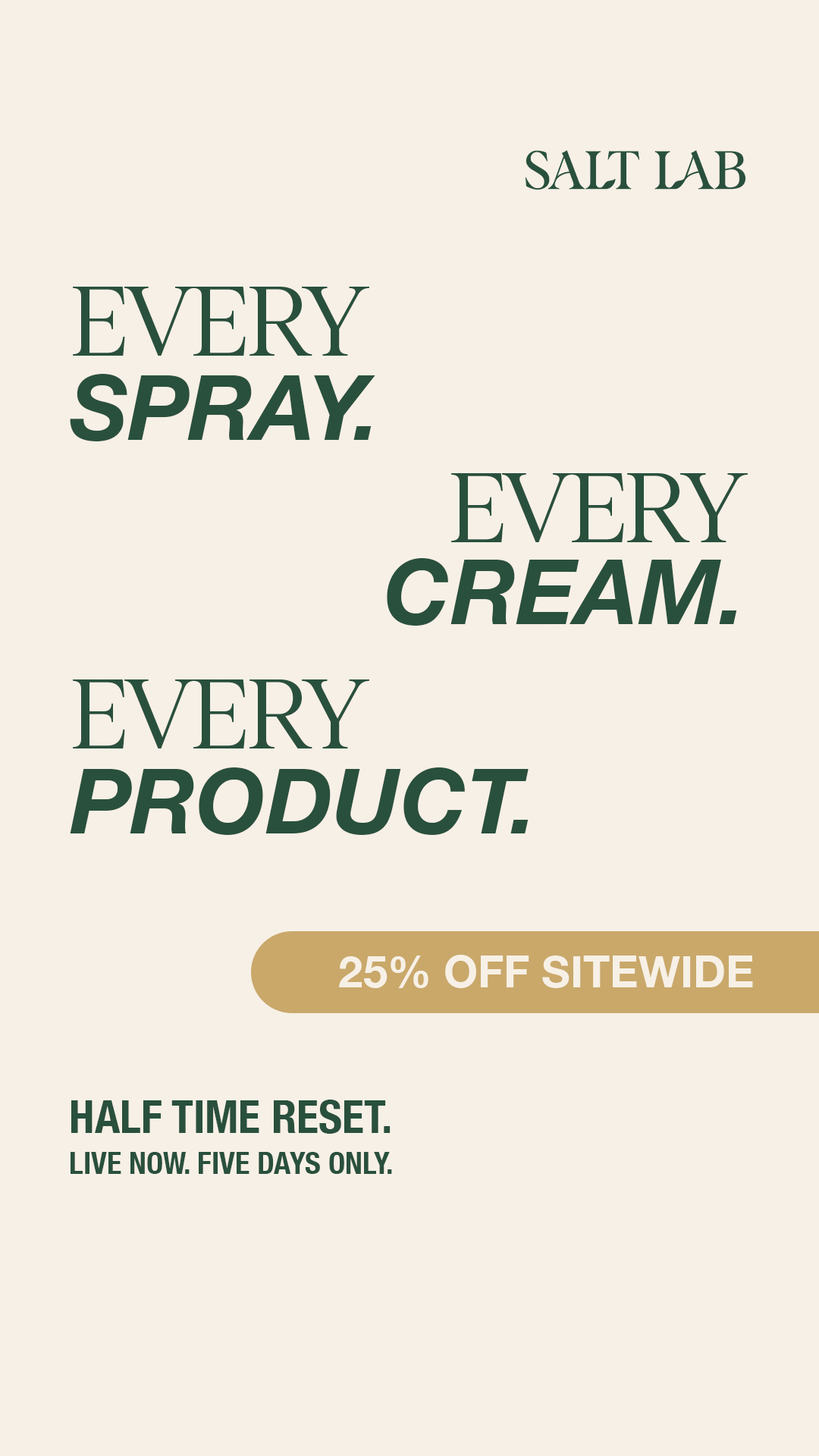 Salt Lab Facebook ad
