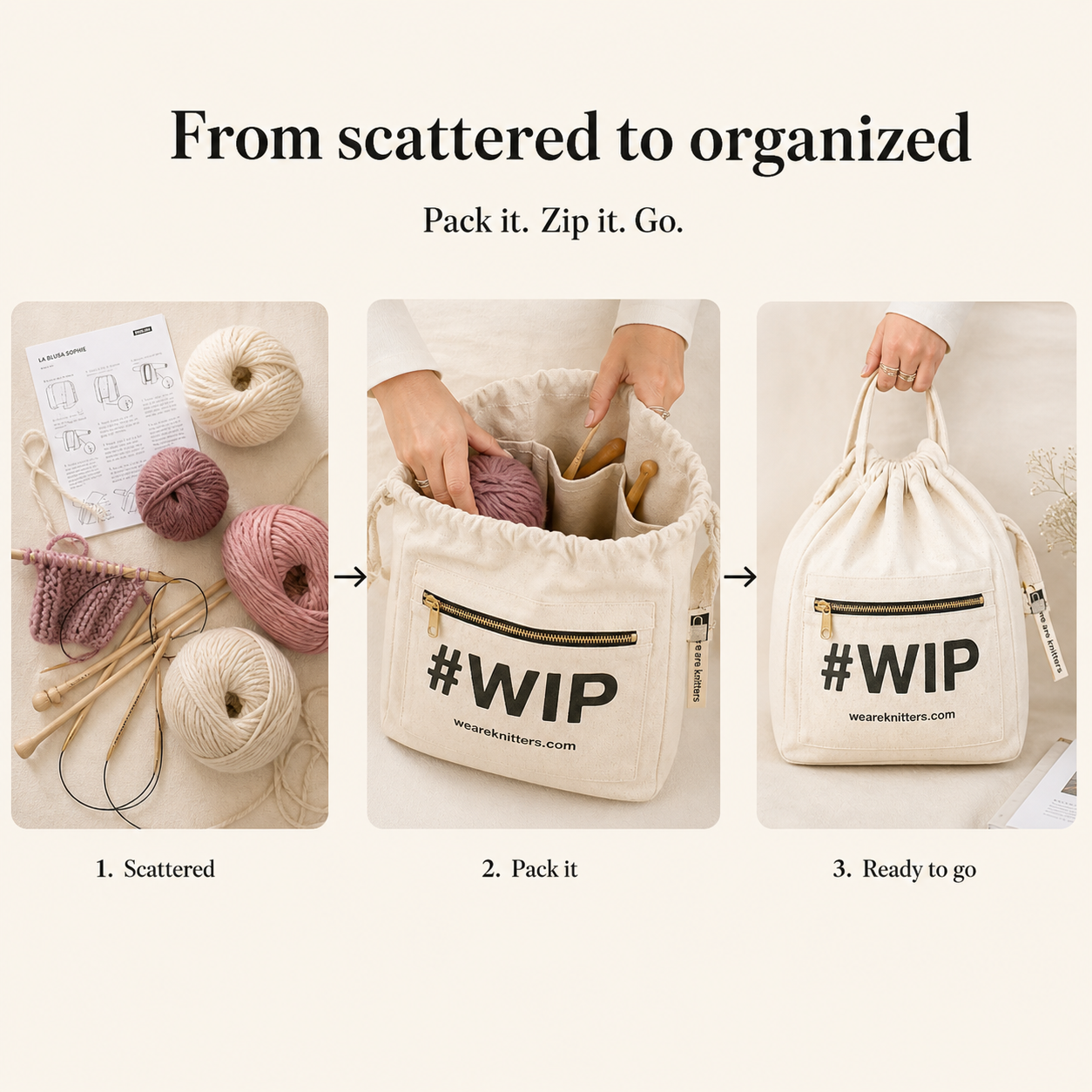 We Are Knitters Facebook ad: Start Knitting