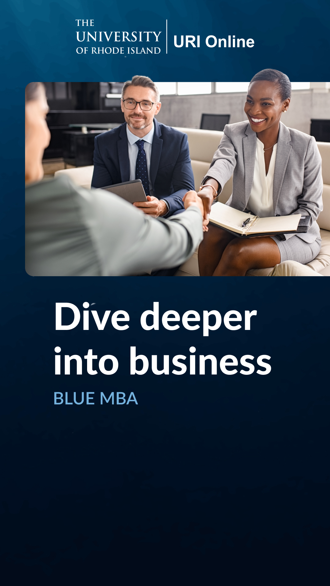 URI College of Business Facebook ad
