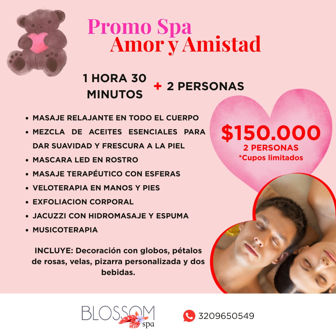 Blossom Spa Monteria Facebook ad: Plan Spa de temporada