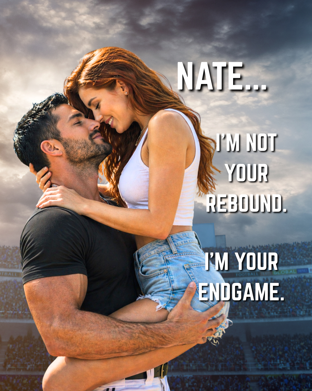 Kate Arden Romance Facebook ad: Hot & Steamy Baseball Romance!