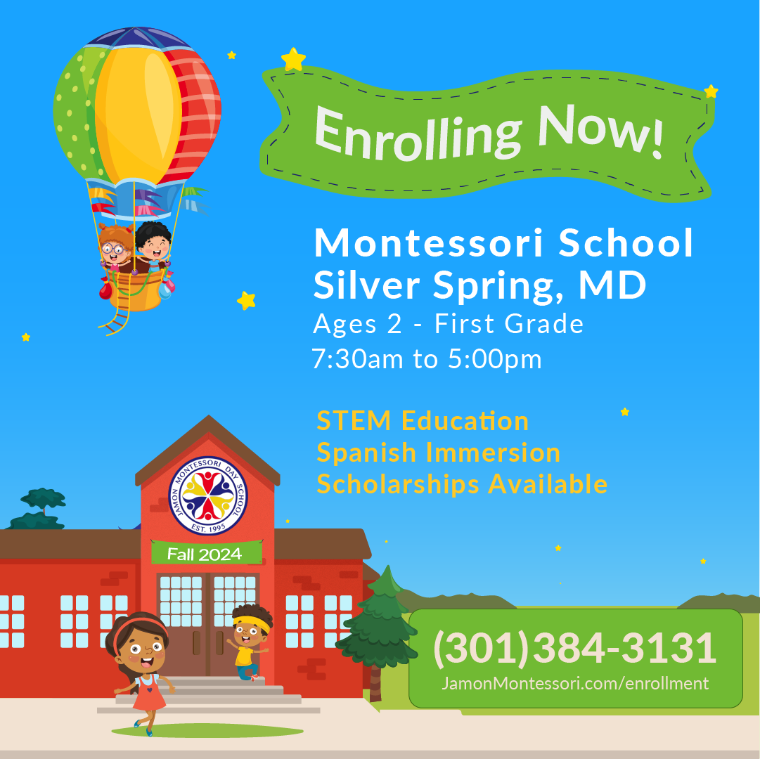Jamon Montessori Day School Facebook ad: Now Enrolling