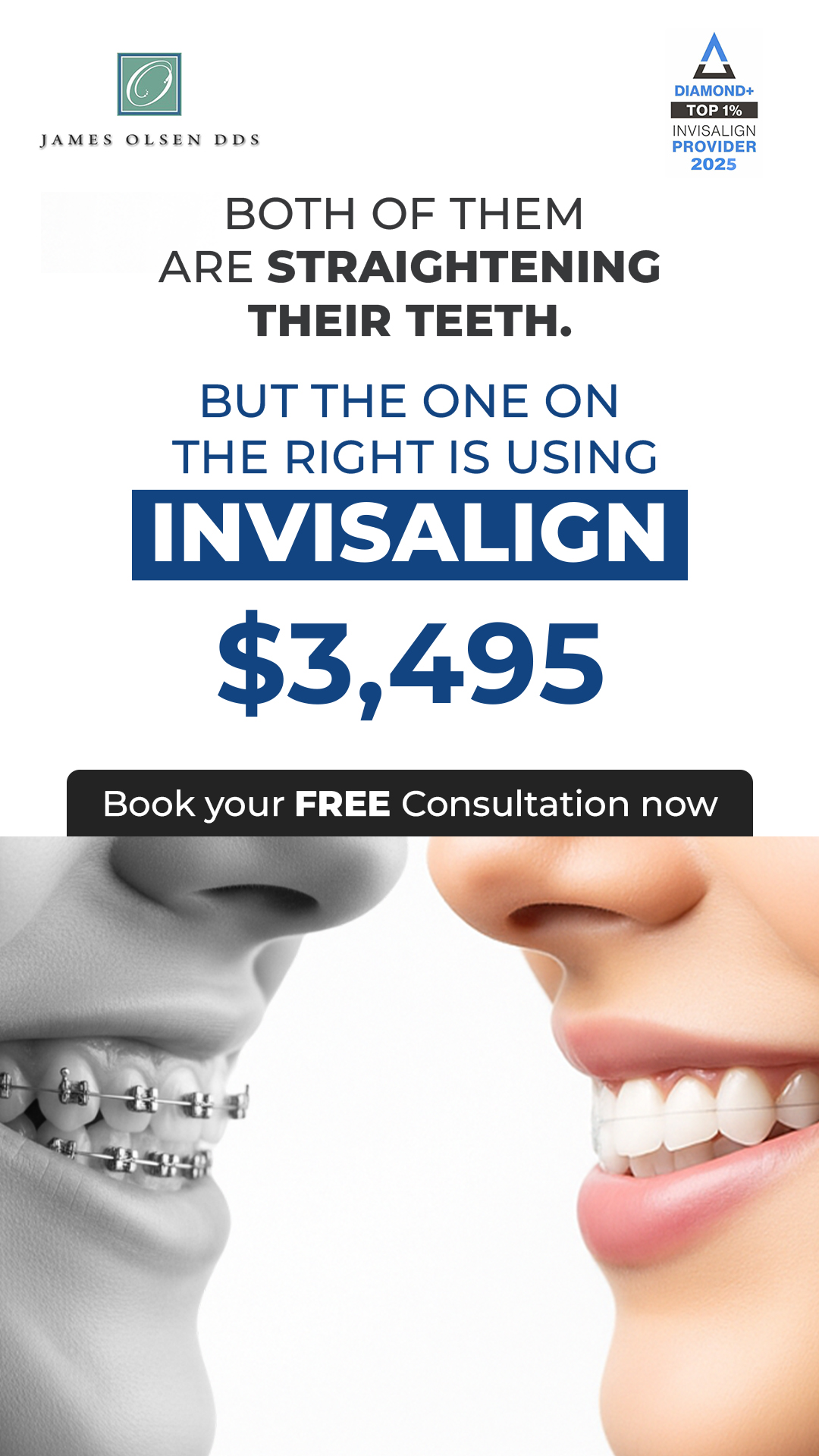 James Olsen DDS Facebook ad from Oct 14, 2025
