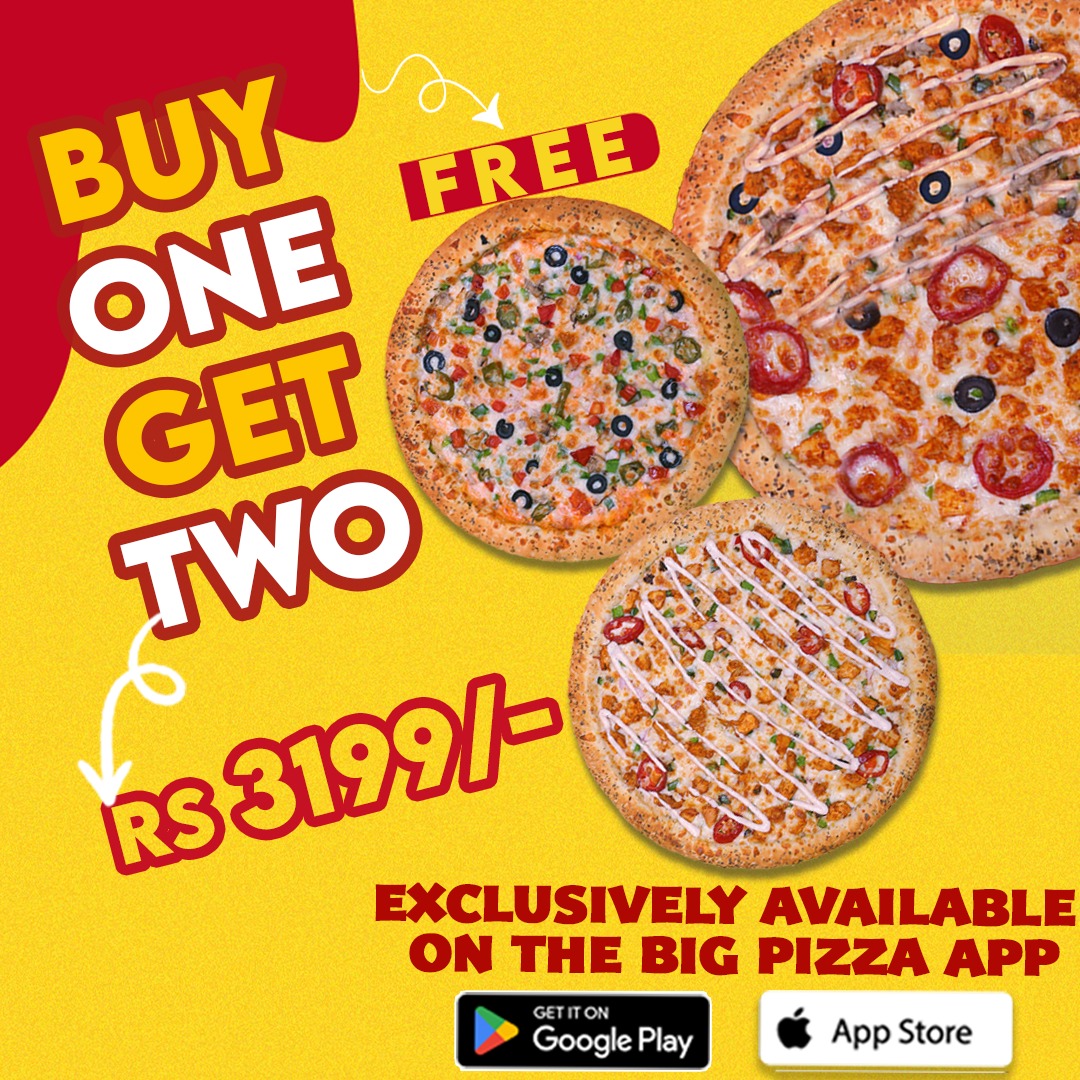 The Big Pizza Facebook ad: Delivering all over Karachi