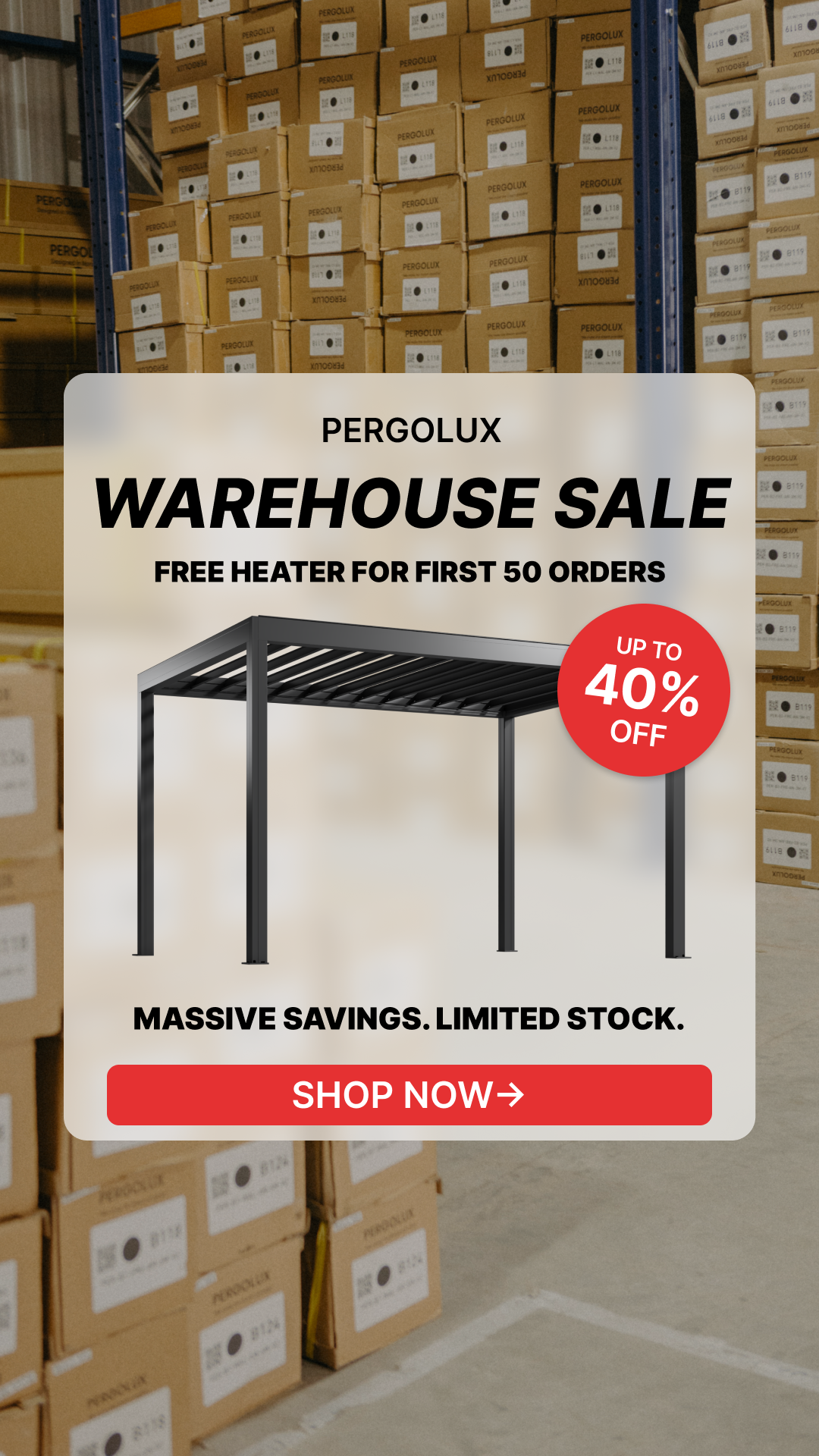 pergolux.au Facebook ad