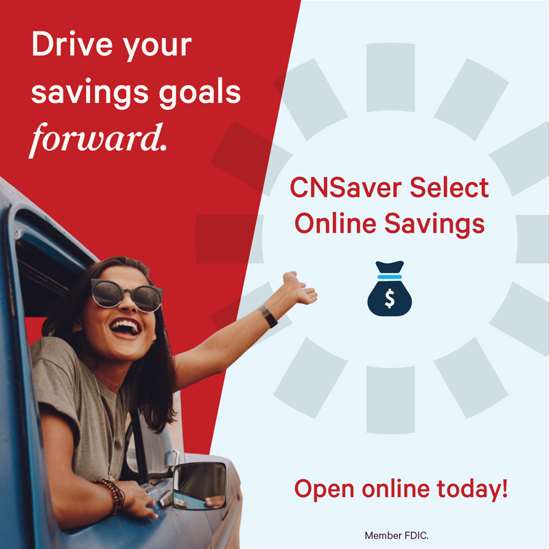 Canandaigua National Bank Facebook ad: Open a CNSaver Select Online Savings Account!