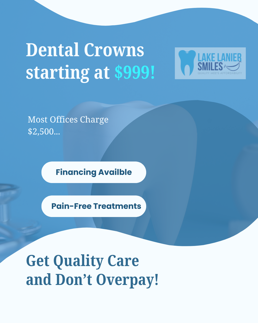 Lake Lanier Smiles Facebook ad from Oct 28, 2025