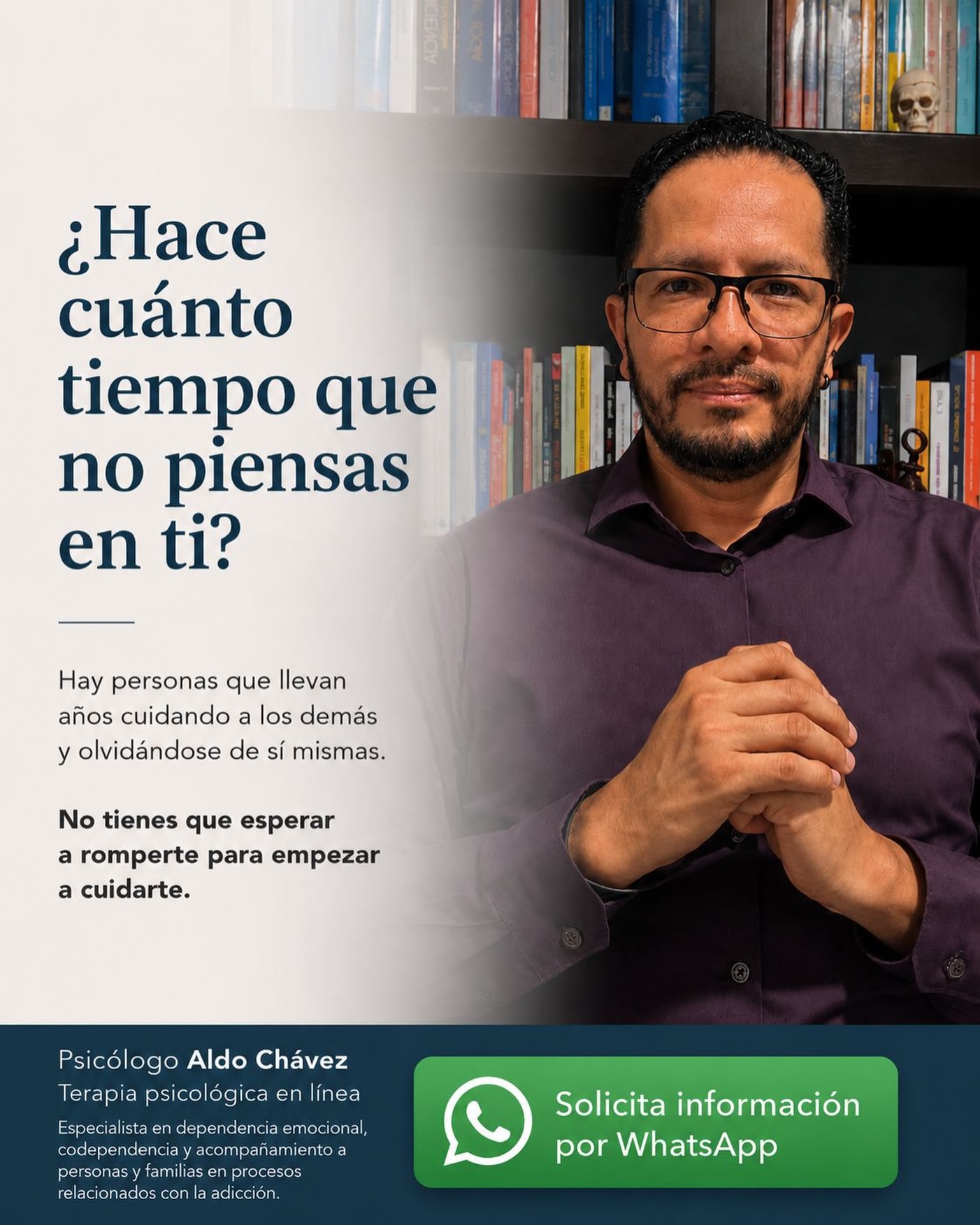 Aldo Ivan Chávez Facebook ad: ¿Te has olvidado de ti mismo?