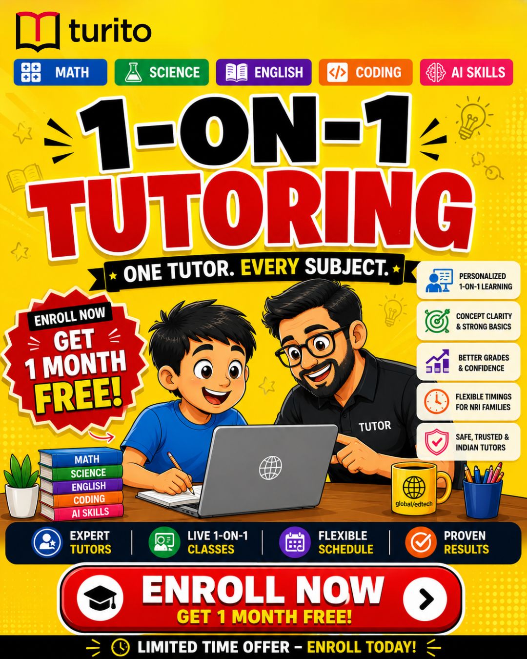 Turito UK Facebook ad