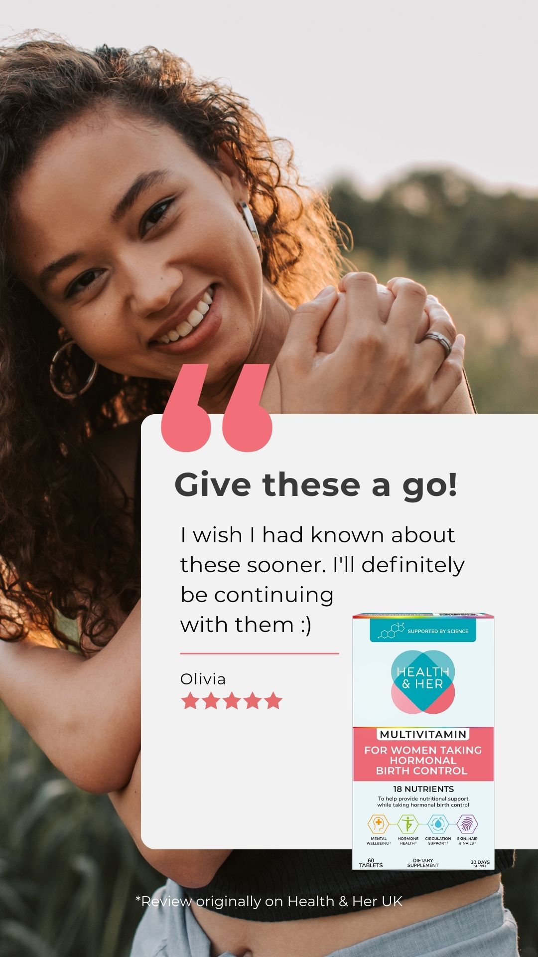 Health & Her Facebook ad