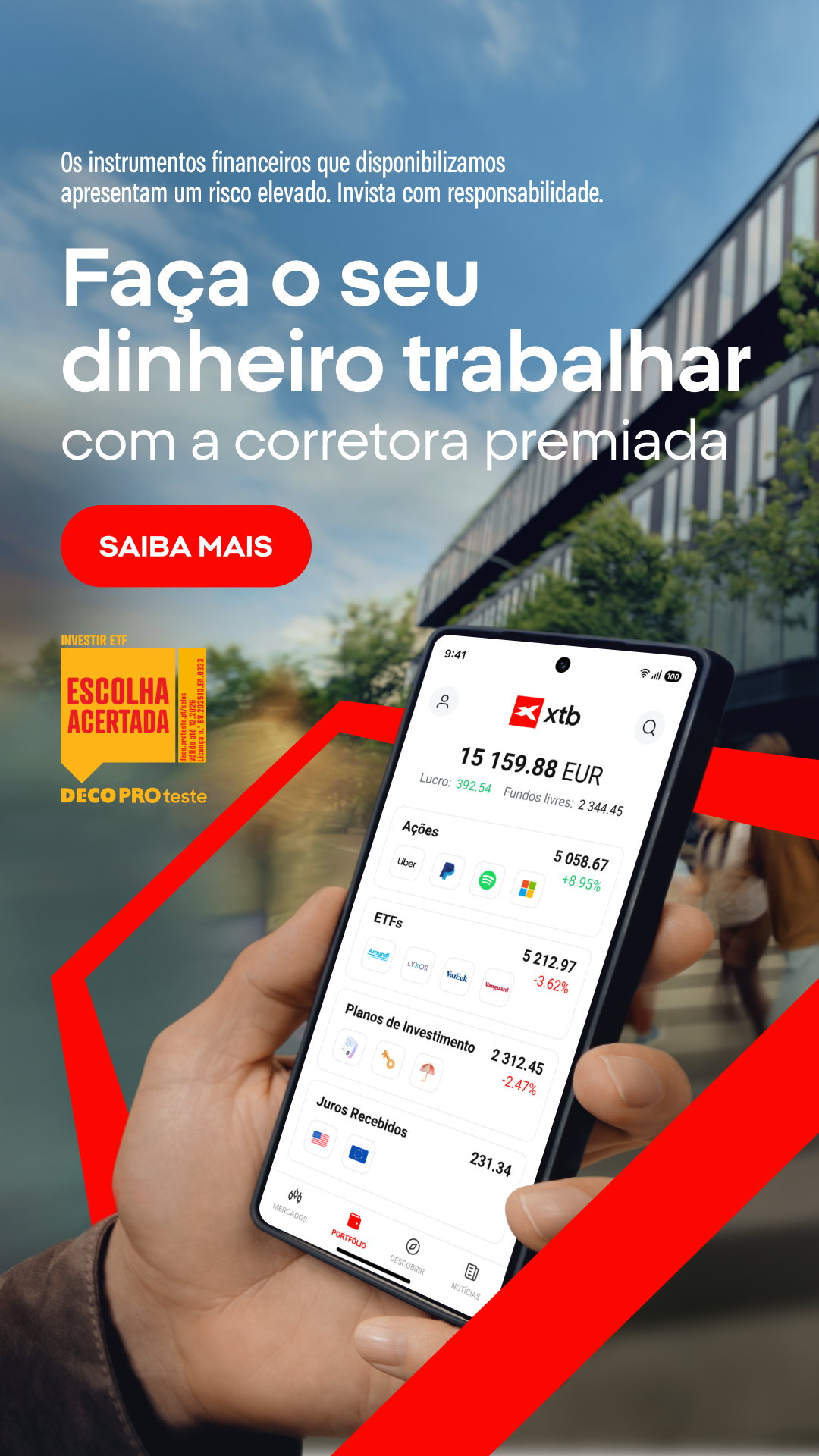XTB Online Trading Facebook ad