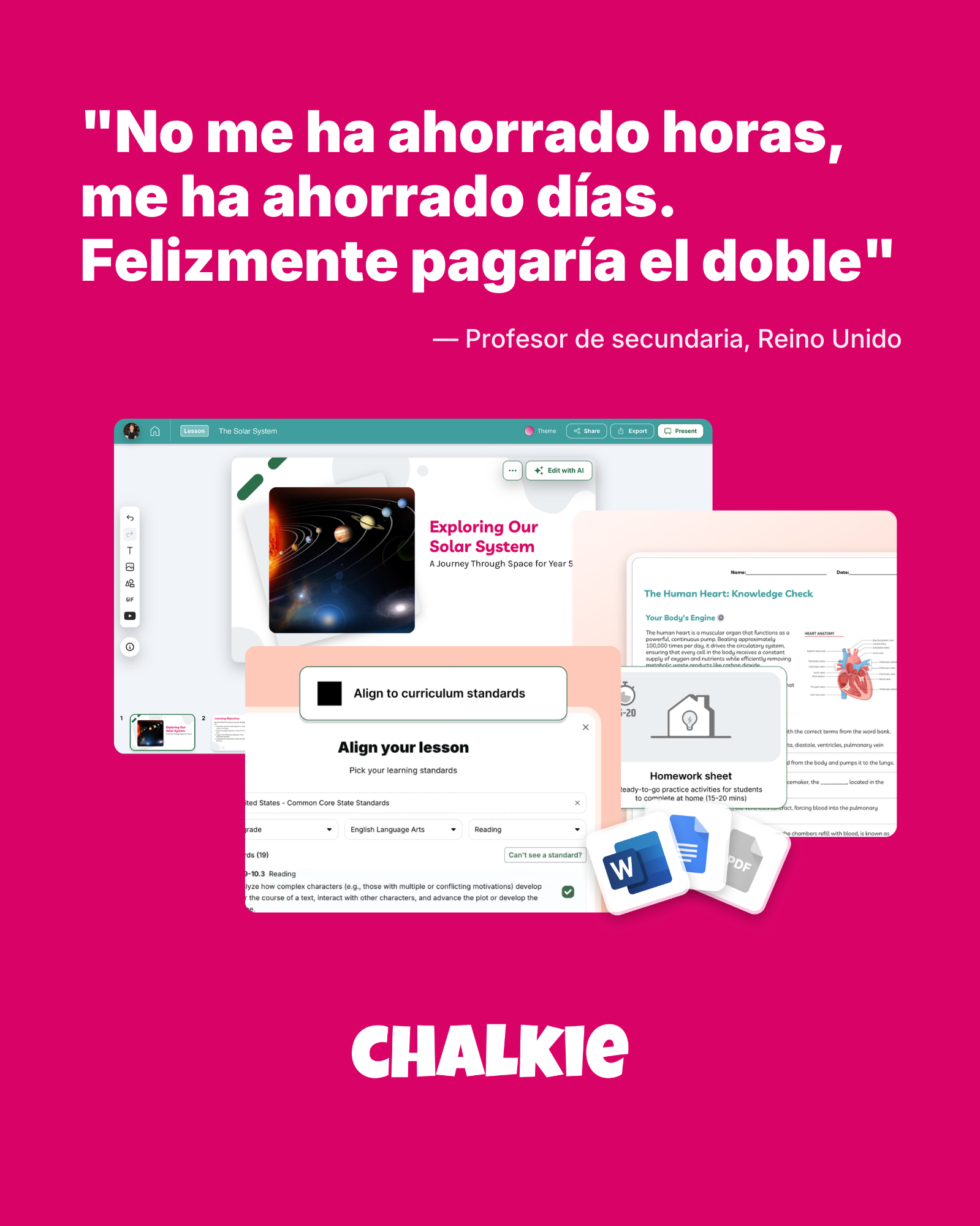 Chalkie AI Facebook ad