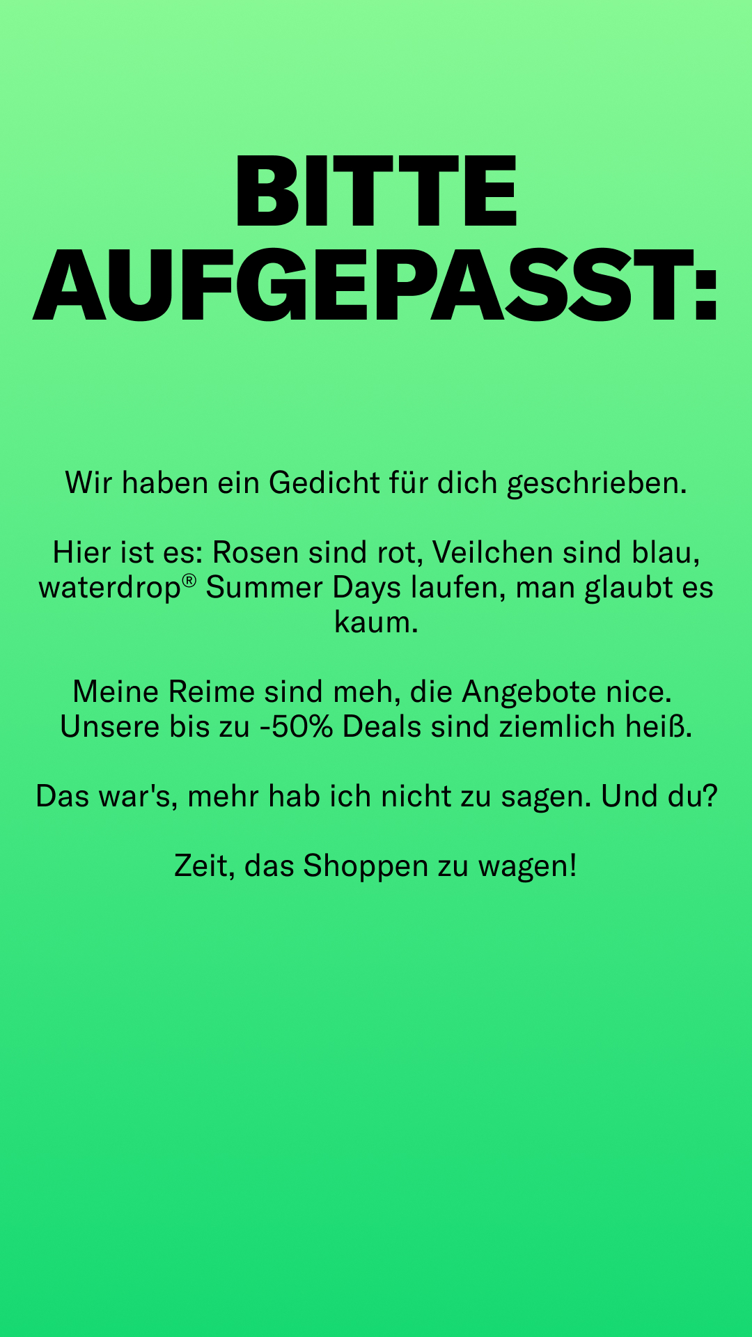 waterdrop Facebook ad