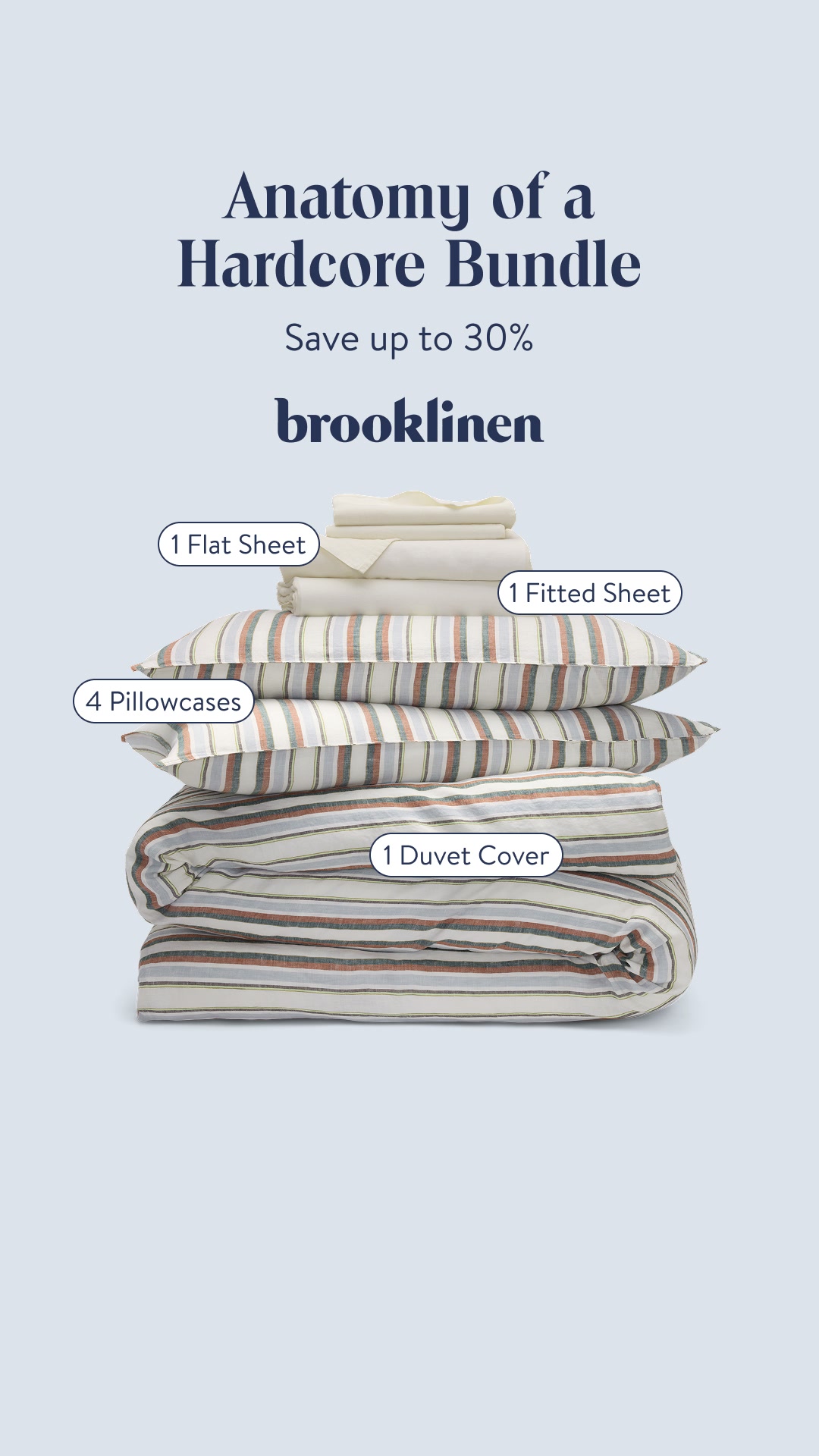 Brooklinen Facebook ad from Aug 7, 2026