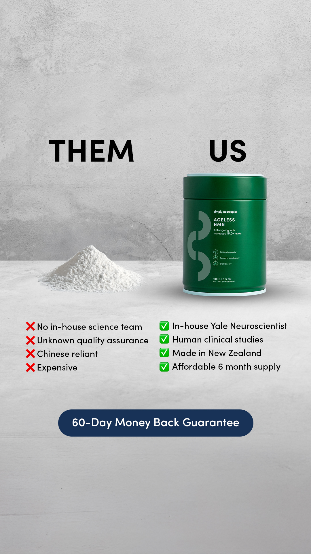 Simply Nootropics Facebook ad