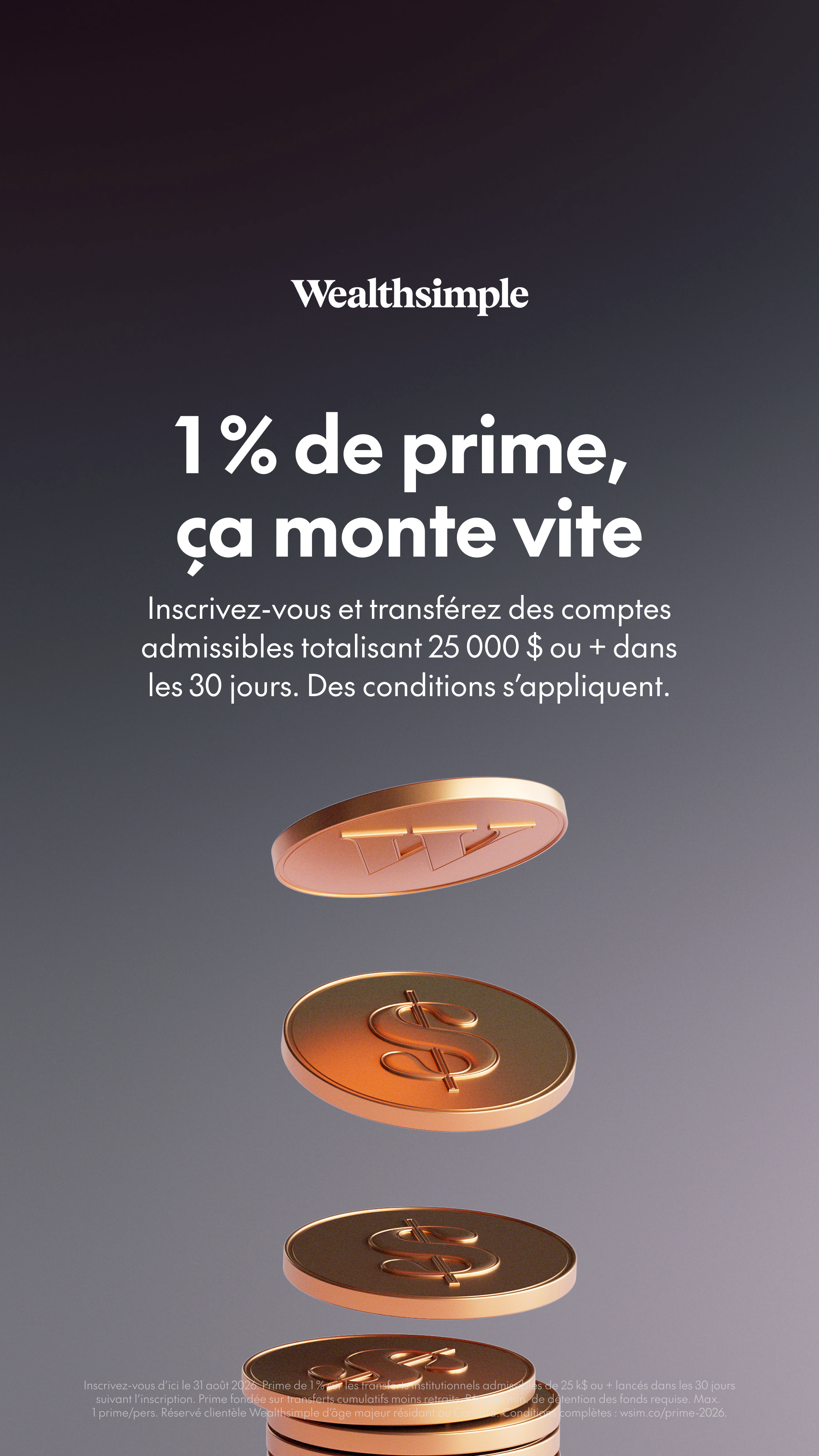 Wealthsimple Facebook ad