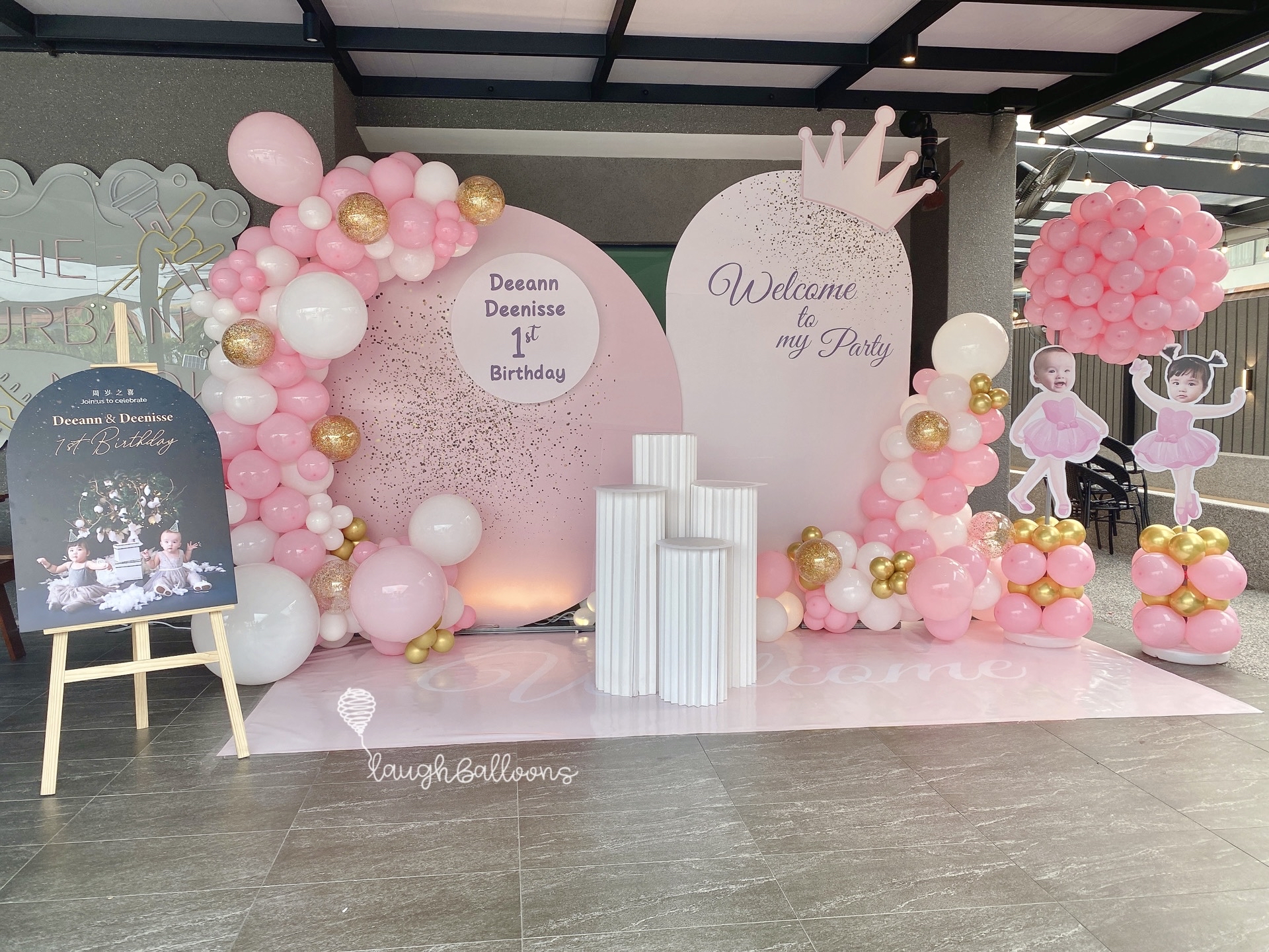 Laugh Balloons & Decoration Facebook ad: 一岁一礼周岁宴,给宝宝的第一个仪式感