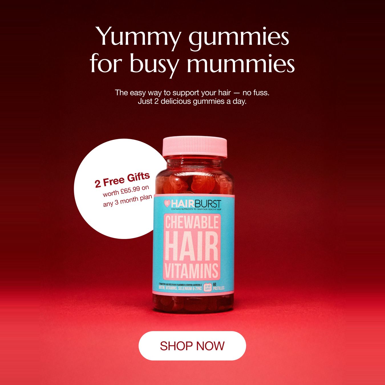 Hairburst Facebook ad
