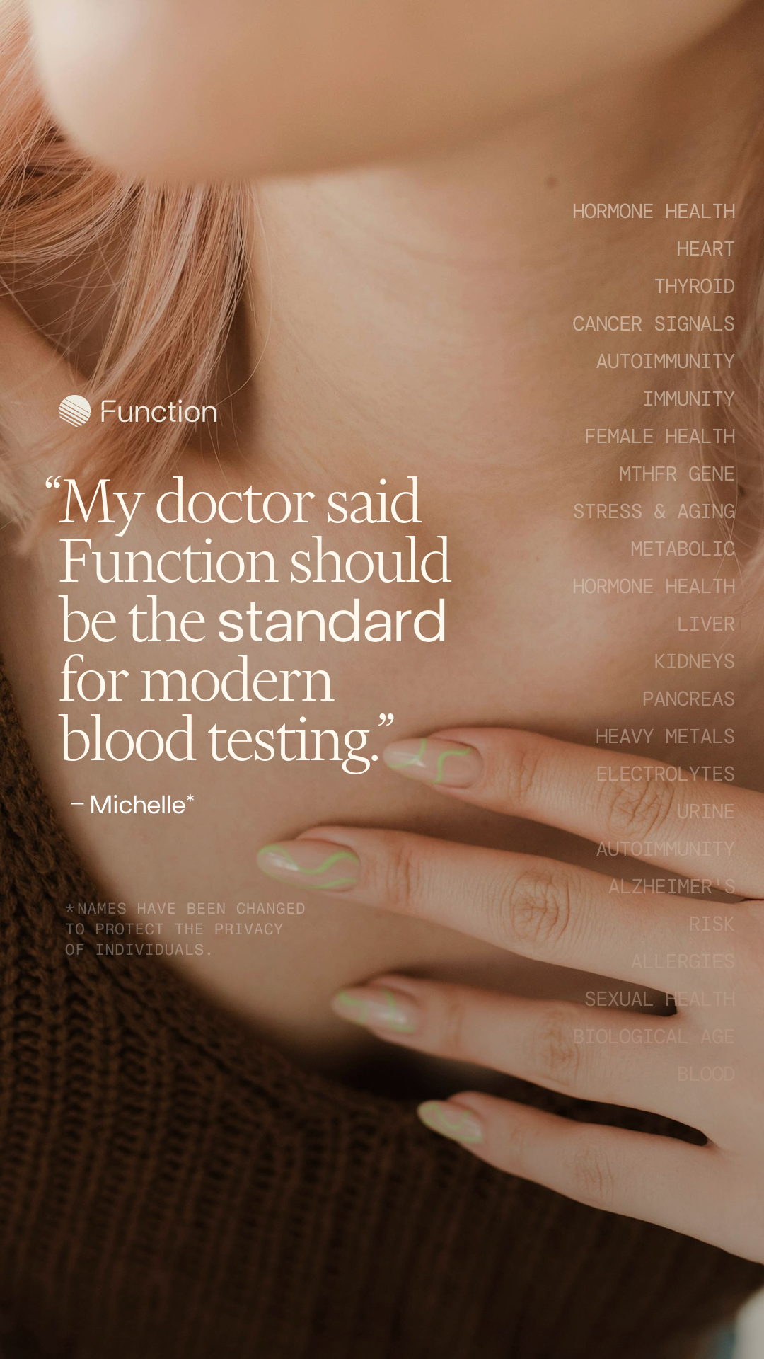 Function Health Facebook ad