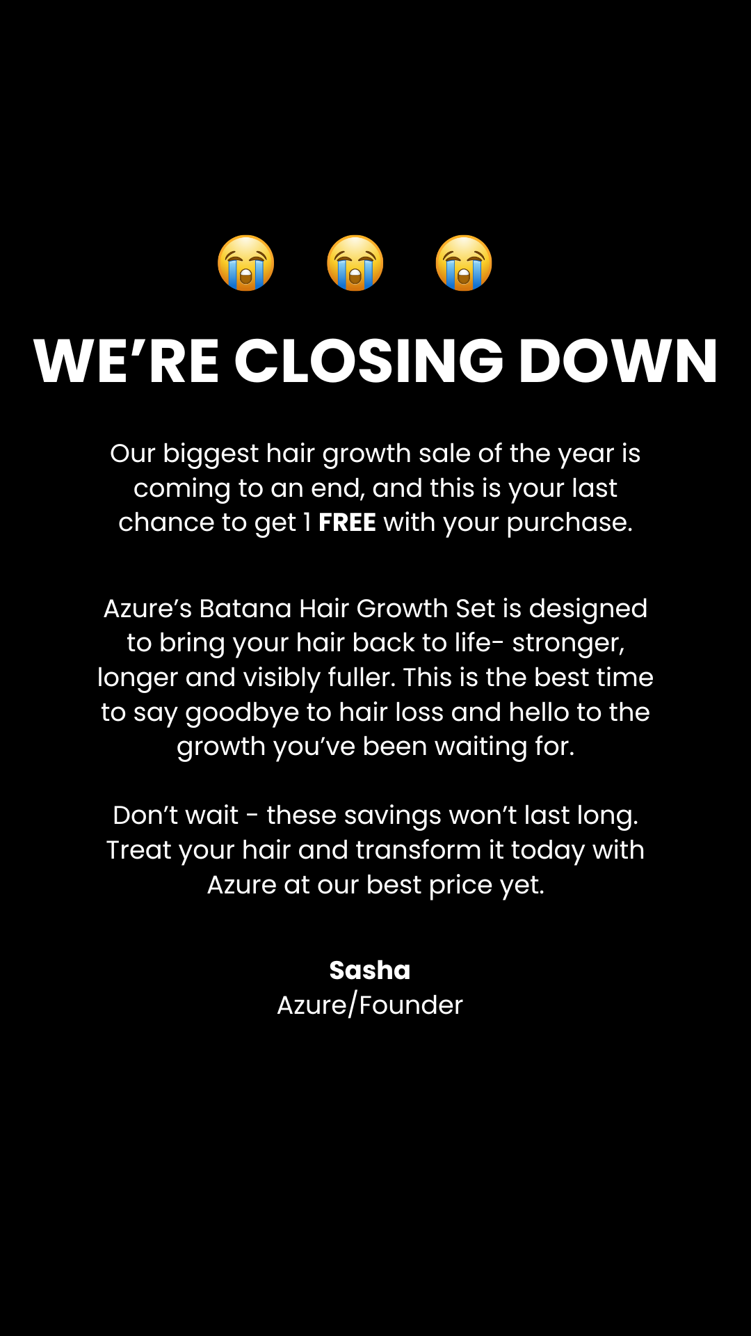 Azure Boutique Facebook ad