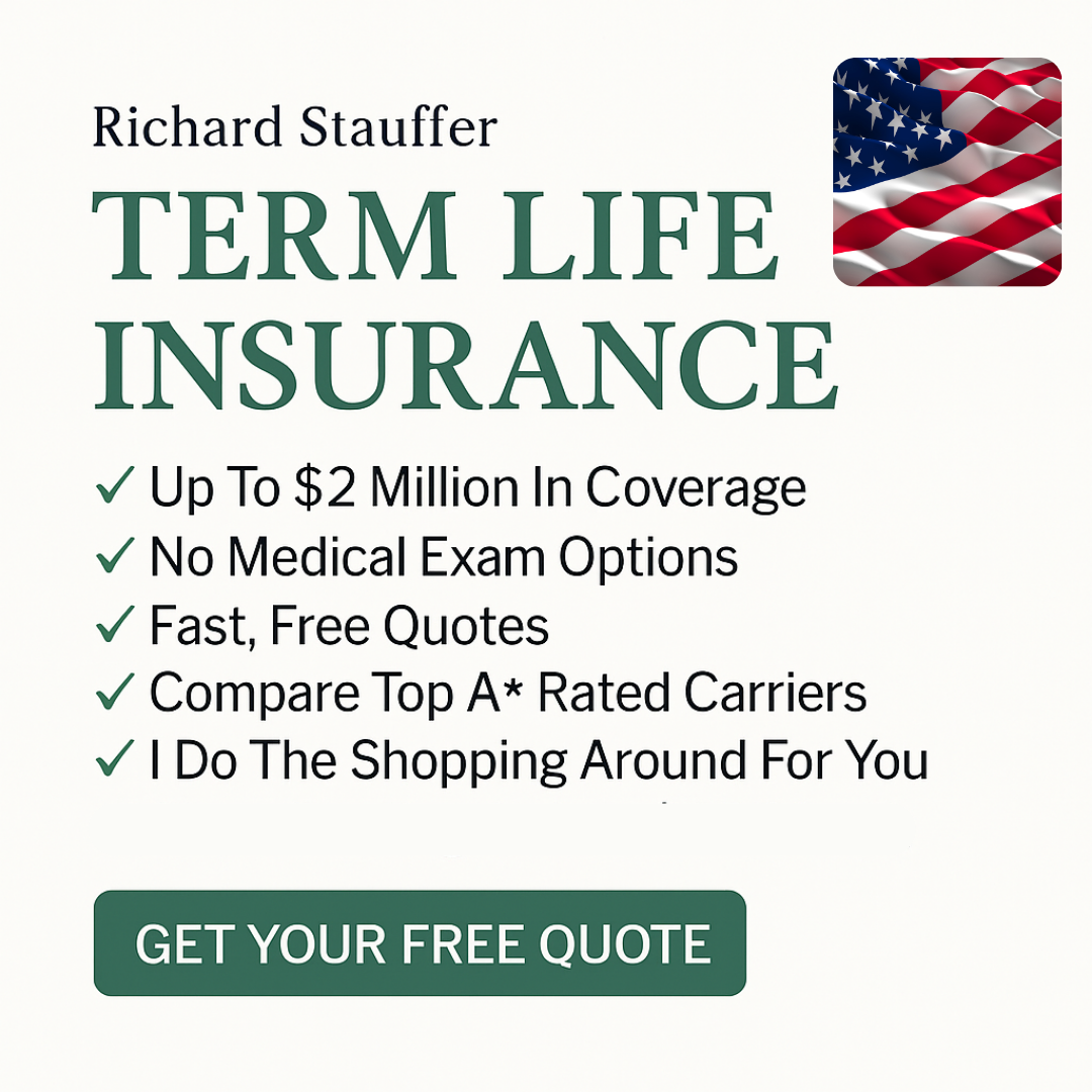 Richard Stauffer - Life Insurance Broker Facebook ad: NEW 2025 Term Life Plans